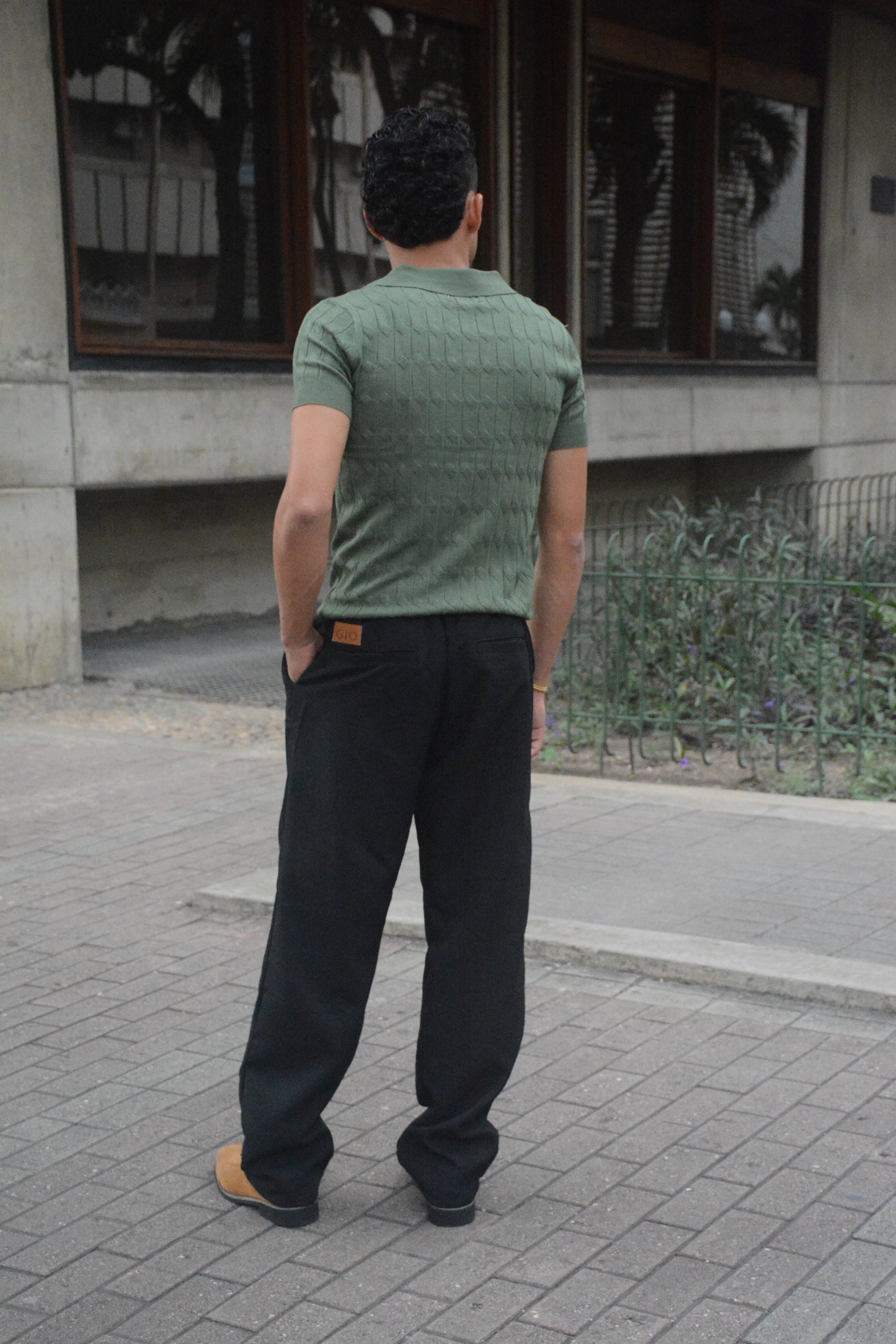 Polo “Linea Luxe Knit” – Emerald
