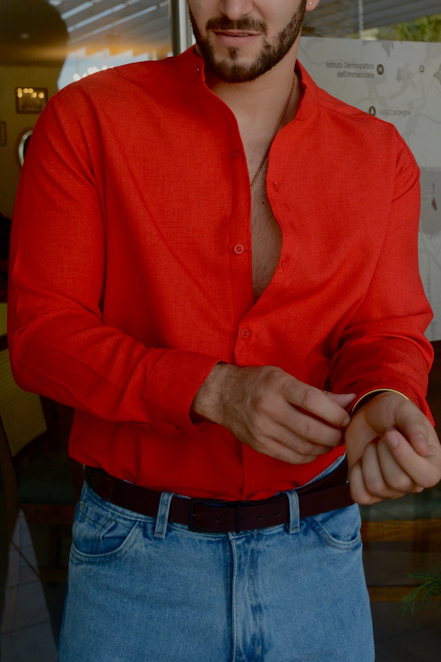 Camisa Red Mao Lino M/L