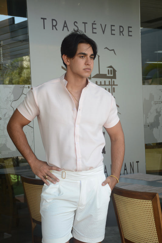 Bermuda Off White Classic Uomo