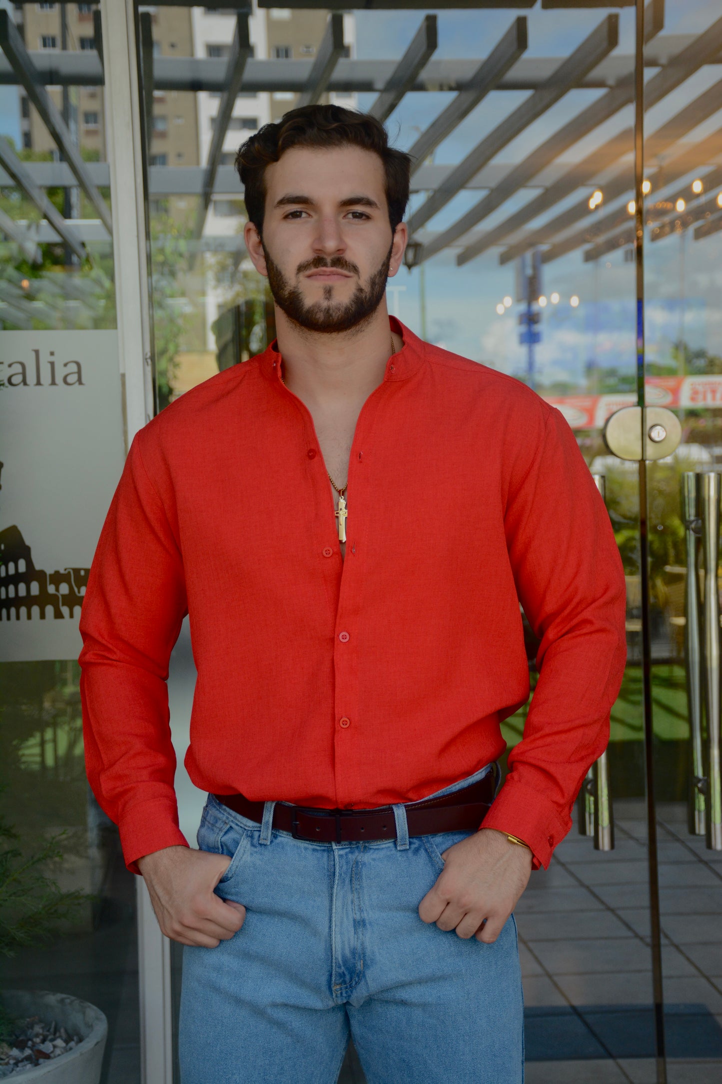 Camisa Red Mao Lino M/L