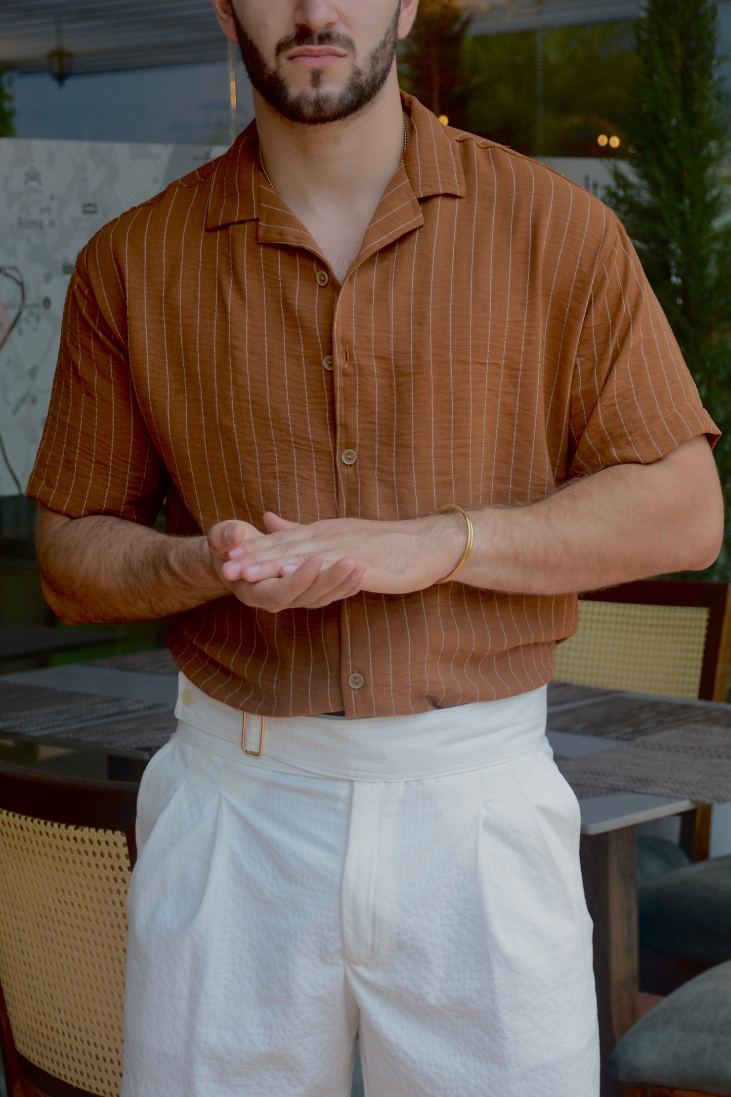 Camisa Terracotta Stripes