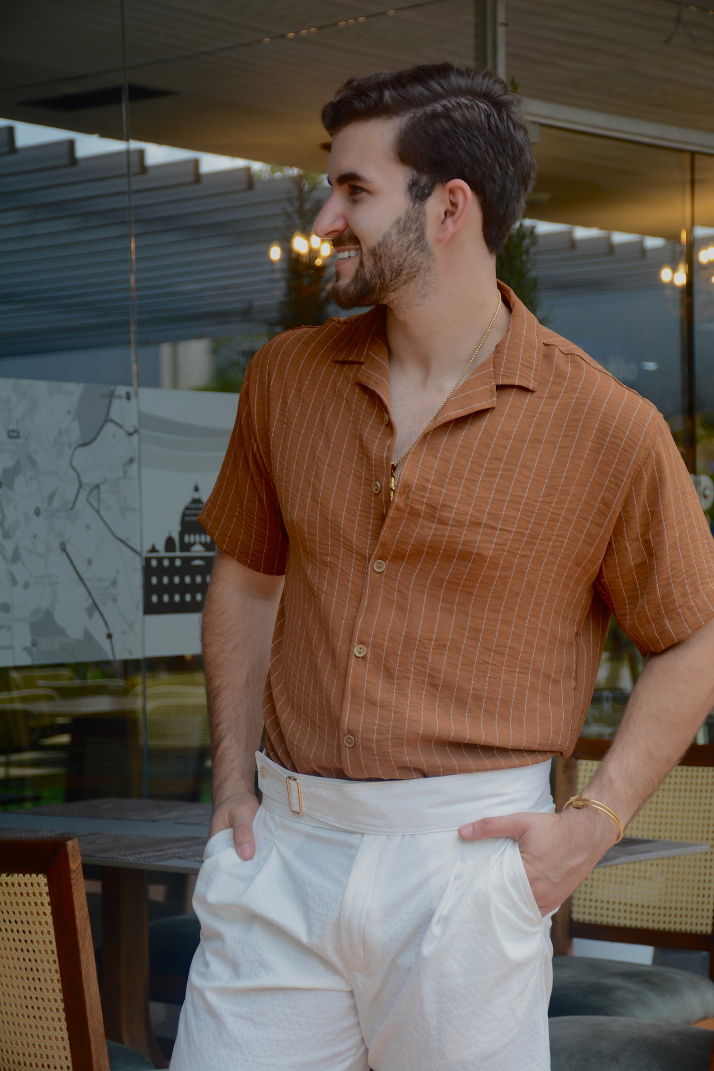 Camisa Terracotta Stripes