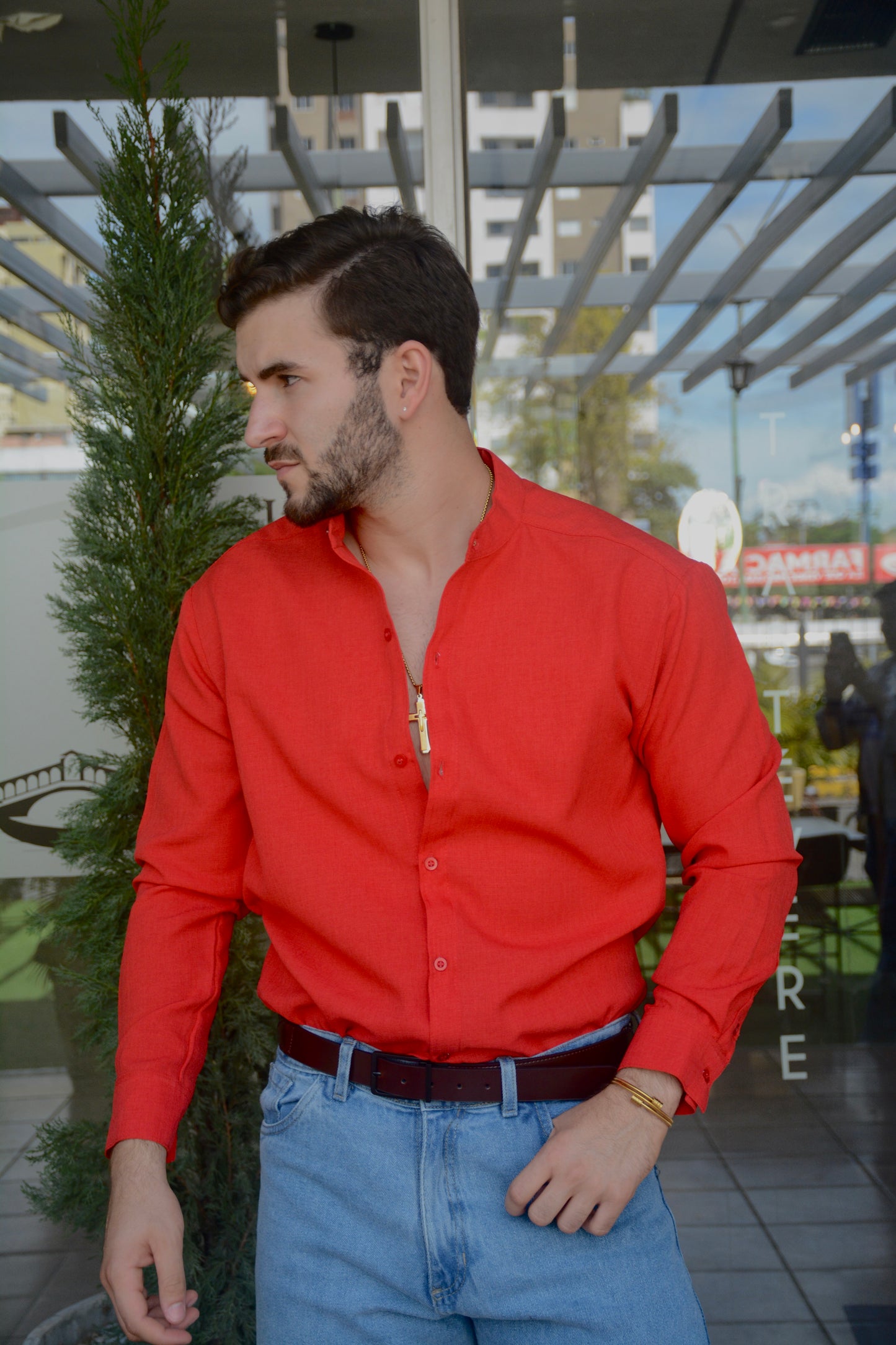 Camisa Red Mao Lino M/L