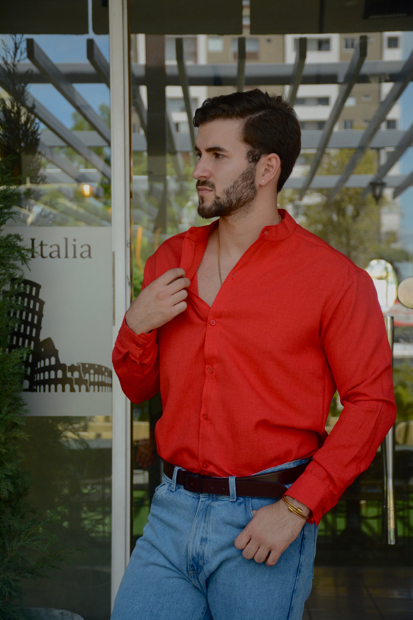 Camisa Red Mao Lino M/L