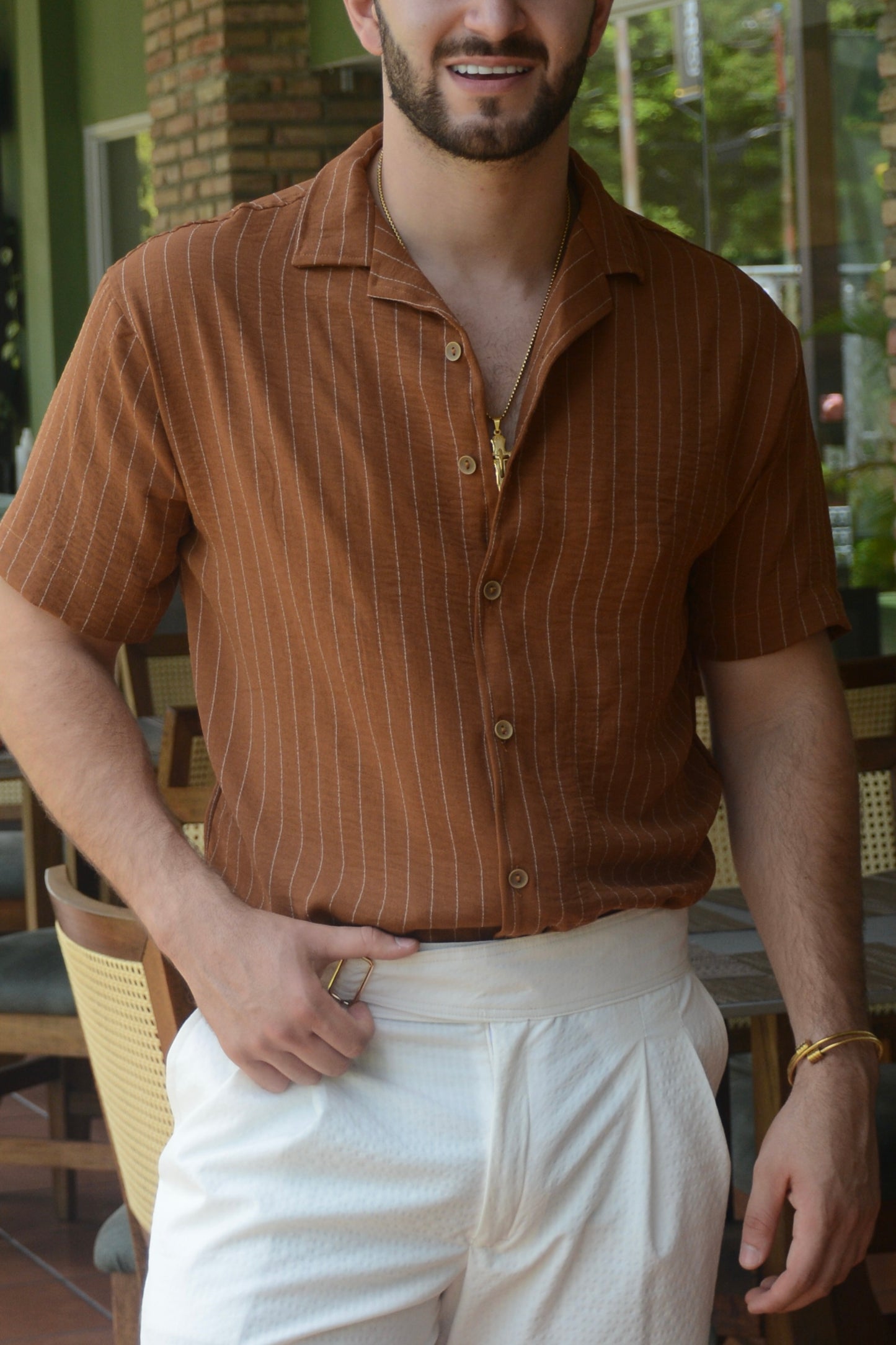 Camisa Terracotta Stripes