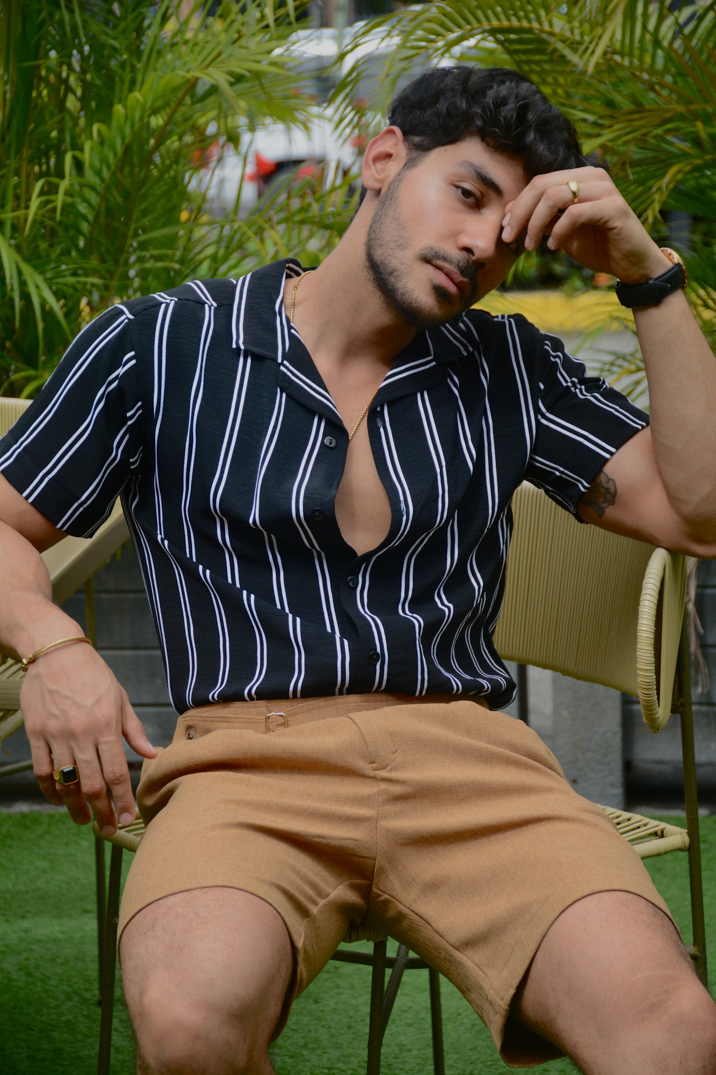 Bermuda Dark Brown Classic Uomo