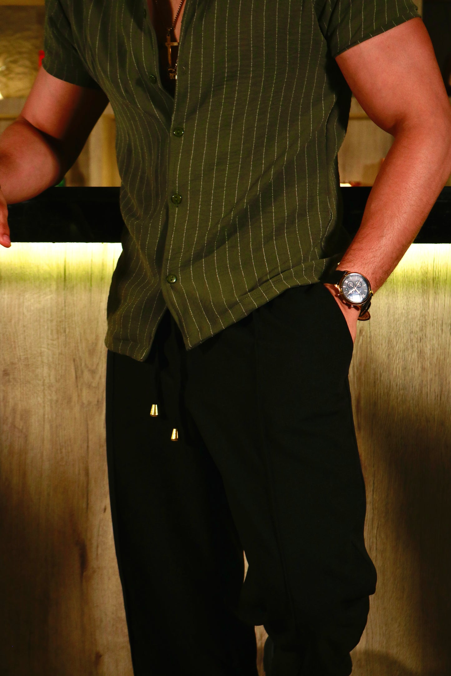 Pantalon Riviera Negro – Lino Italiano