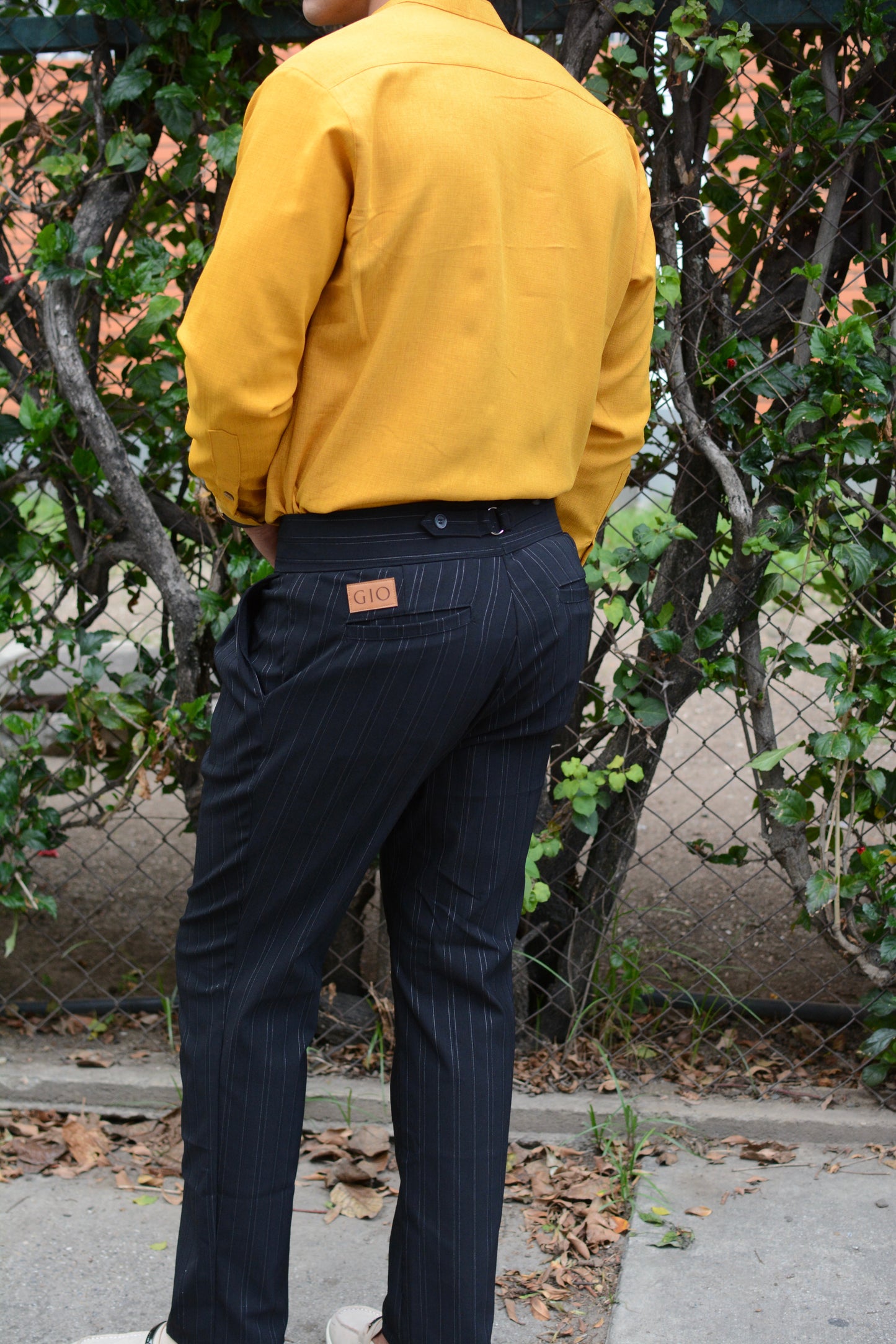 Pantalón Black Stripes Sastrería Italiana Strech