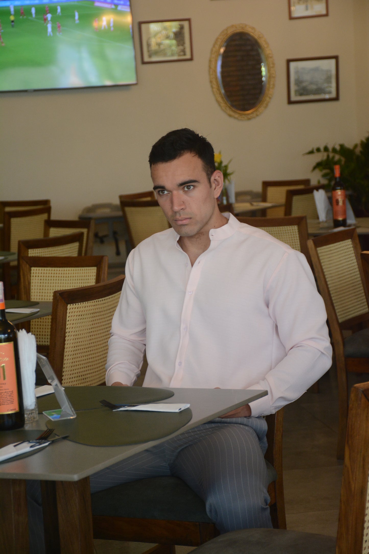 Camisa Pale Rose Mao Lino M/L