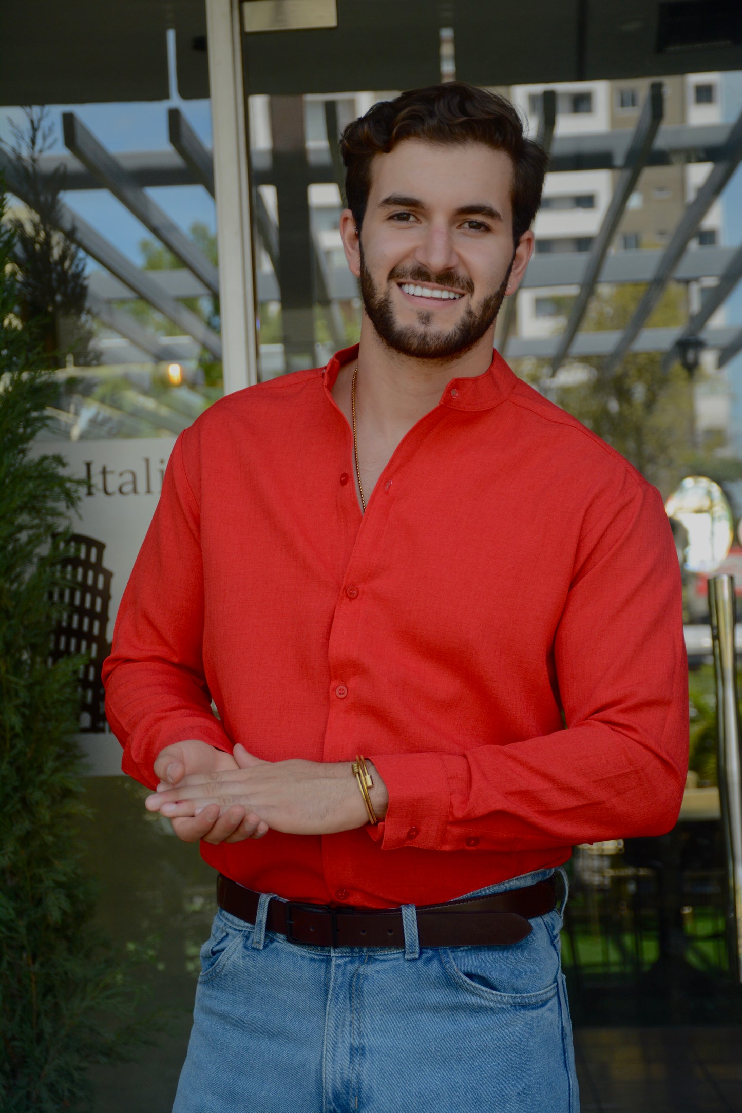 Camisa Red Mao Lino M/L