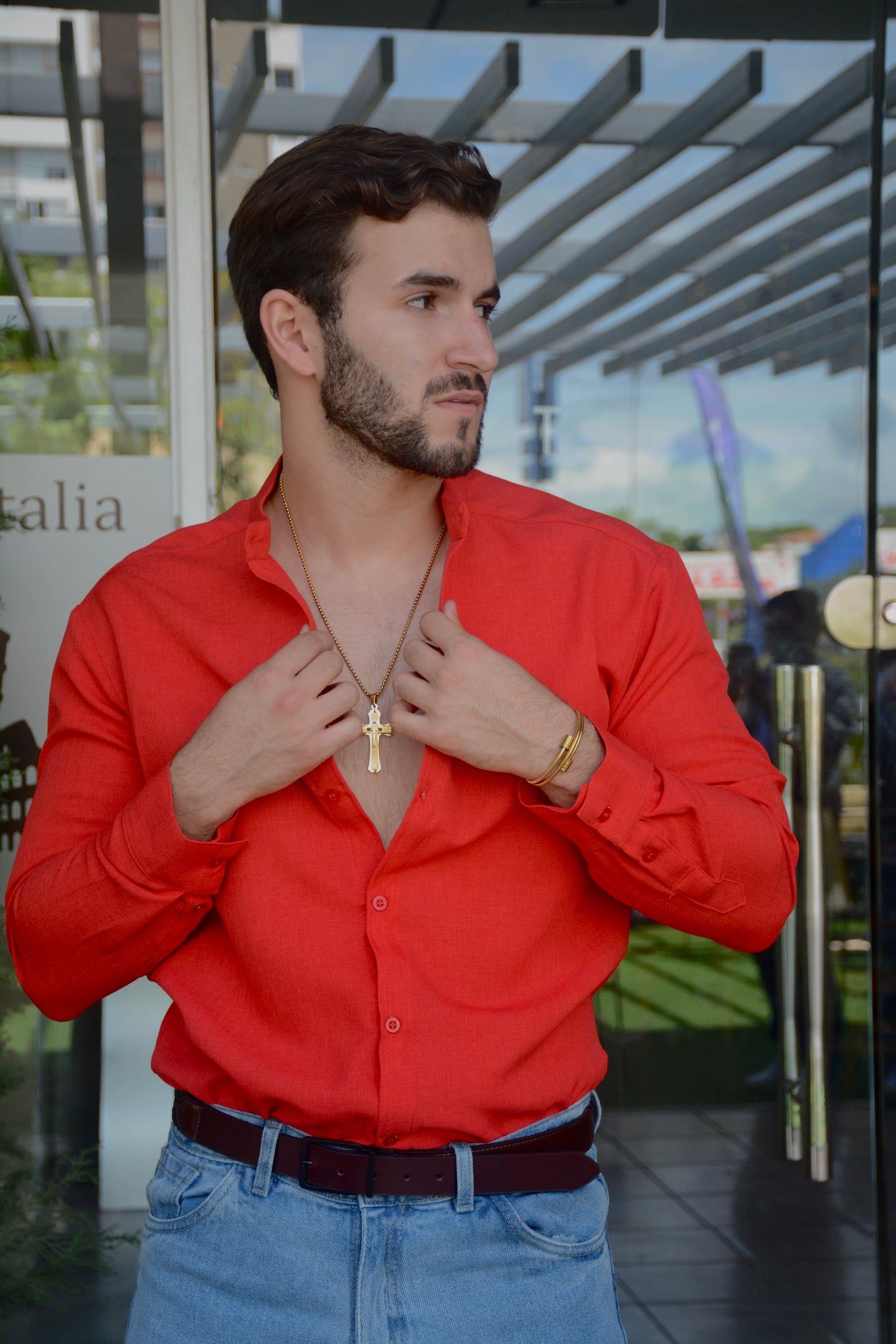 Camisa Red Mao Lino M/L