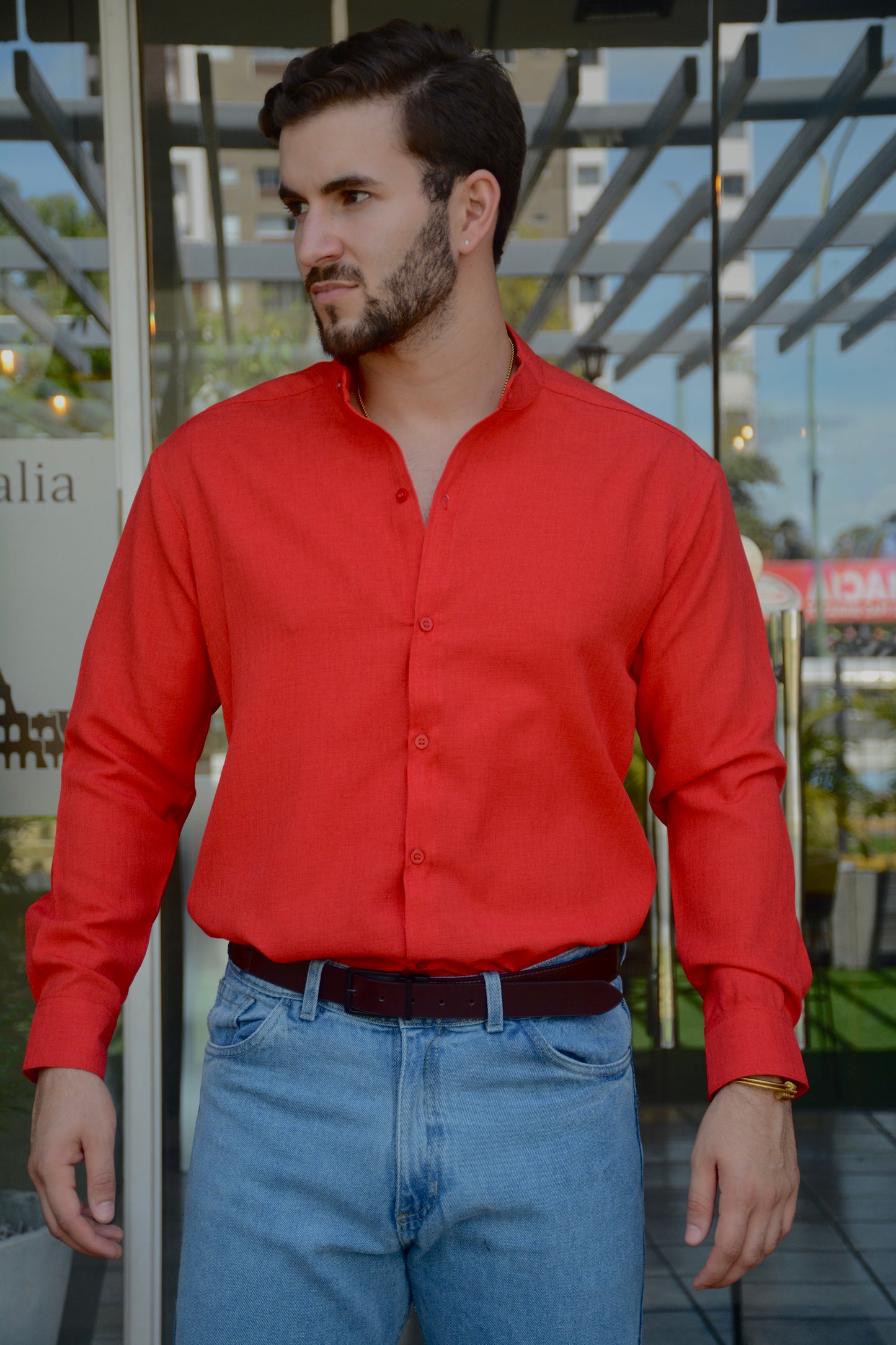 Camisa Red Mao Lino M/L