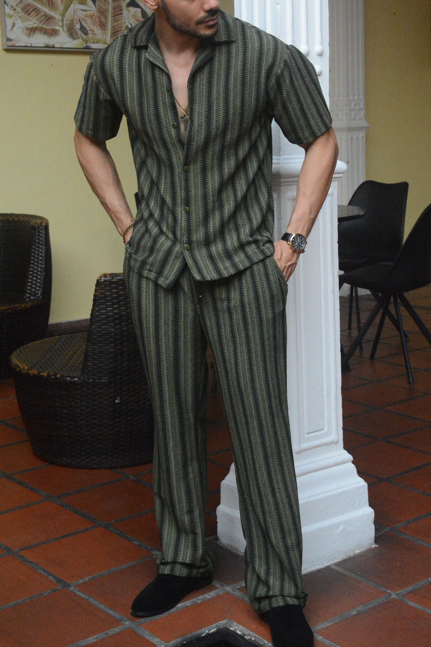 Camisa Aurora Green Olive