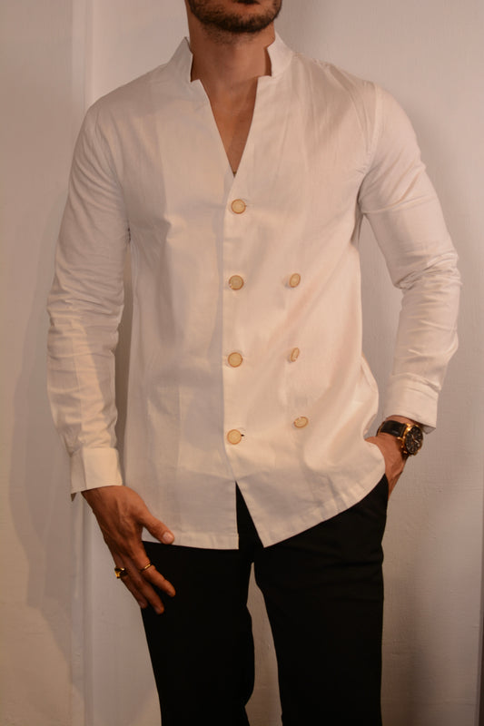 Camisa “Doppio Elegante” – Blanco