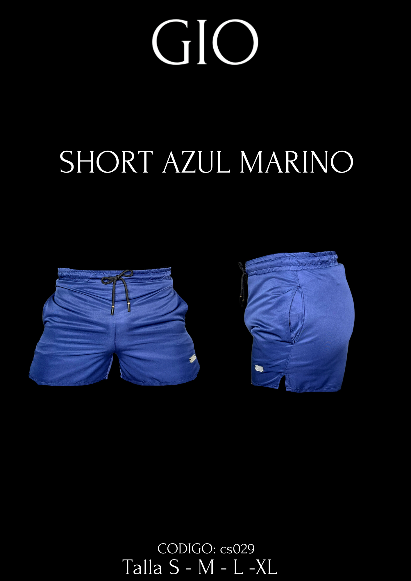 Short Azul Marino