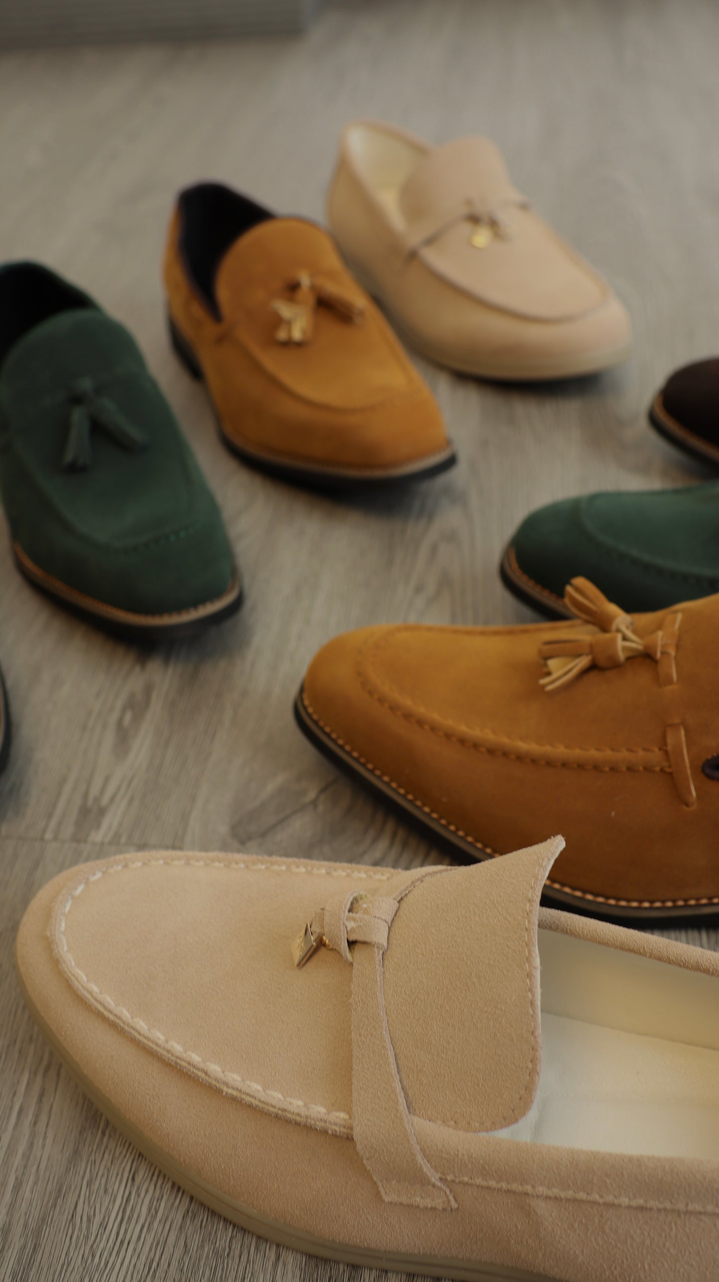 Zapatos Marbled Sand Tassel Loafer (Marrón)