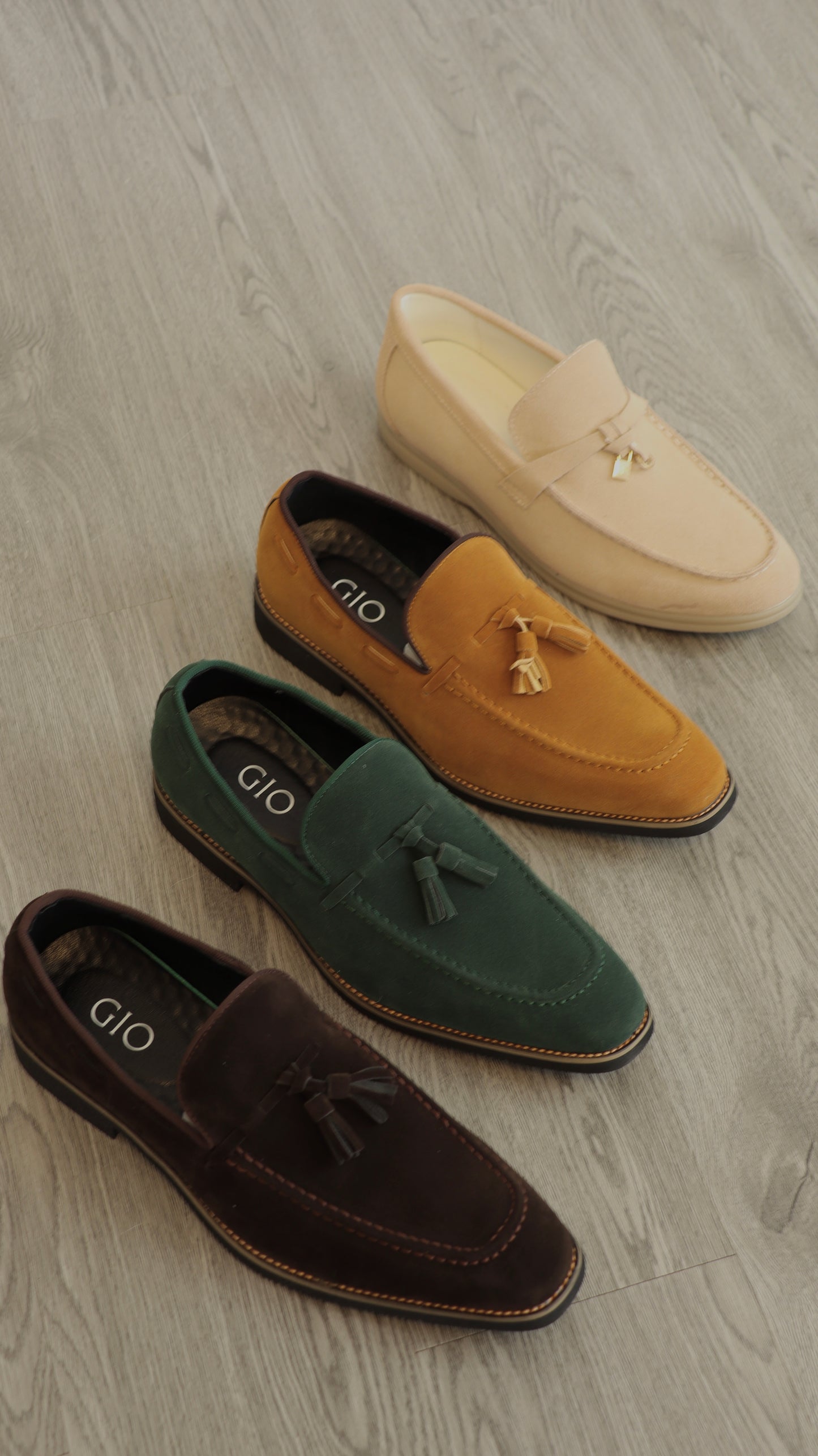 Zapatos Marbled Sand Tassel Loafer (Marrón)