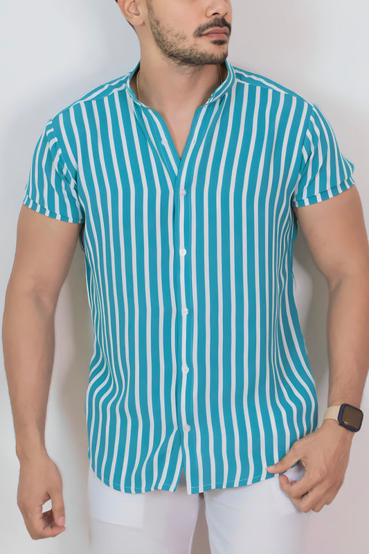 Camisa Aqua Stripes