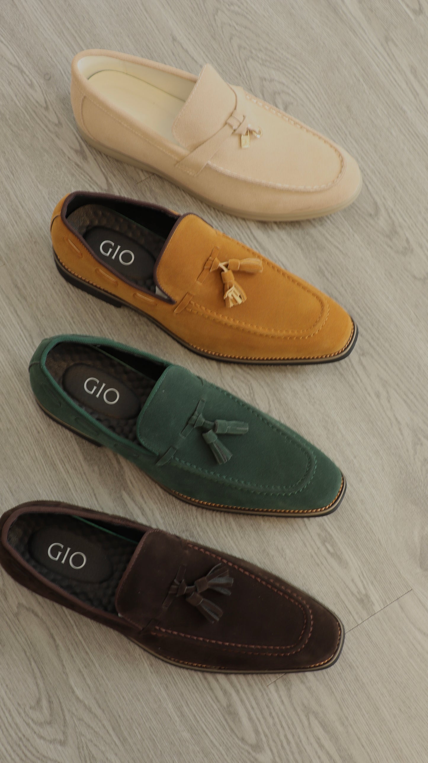 Zapatos Marbled Sand Tassel Loafer (Marrón)