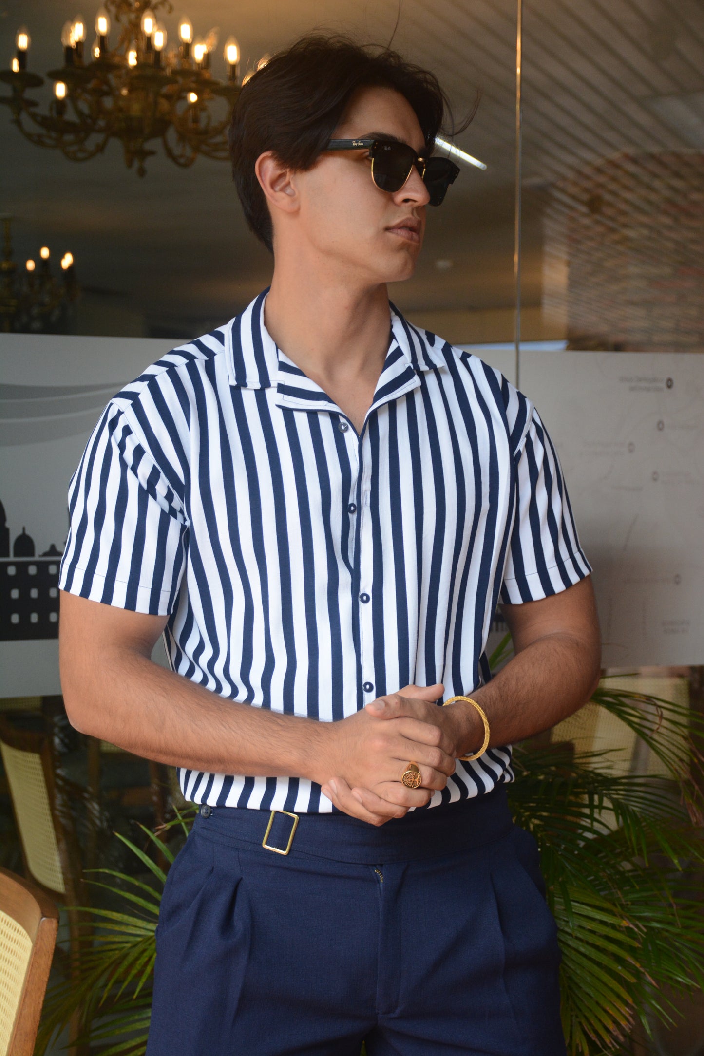 Bermuda Dark Blue Classic Uomo