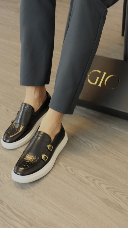 Zapatos Midnight Crest Leather Sneakers