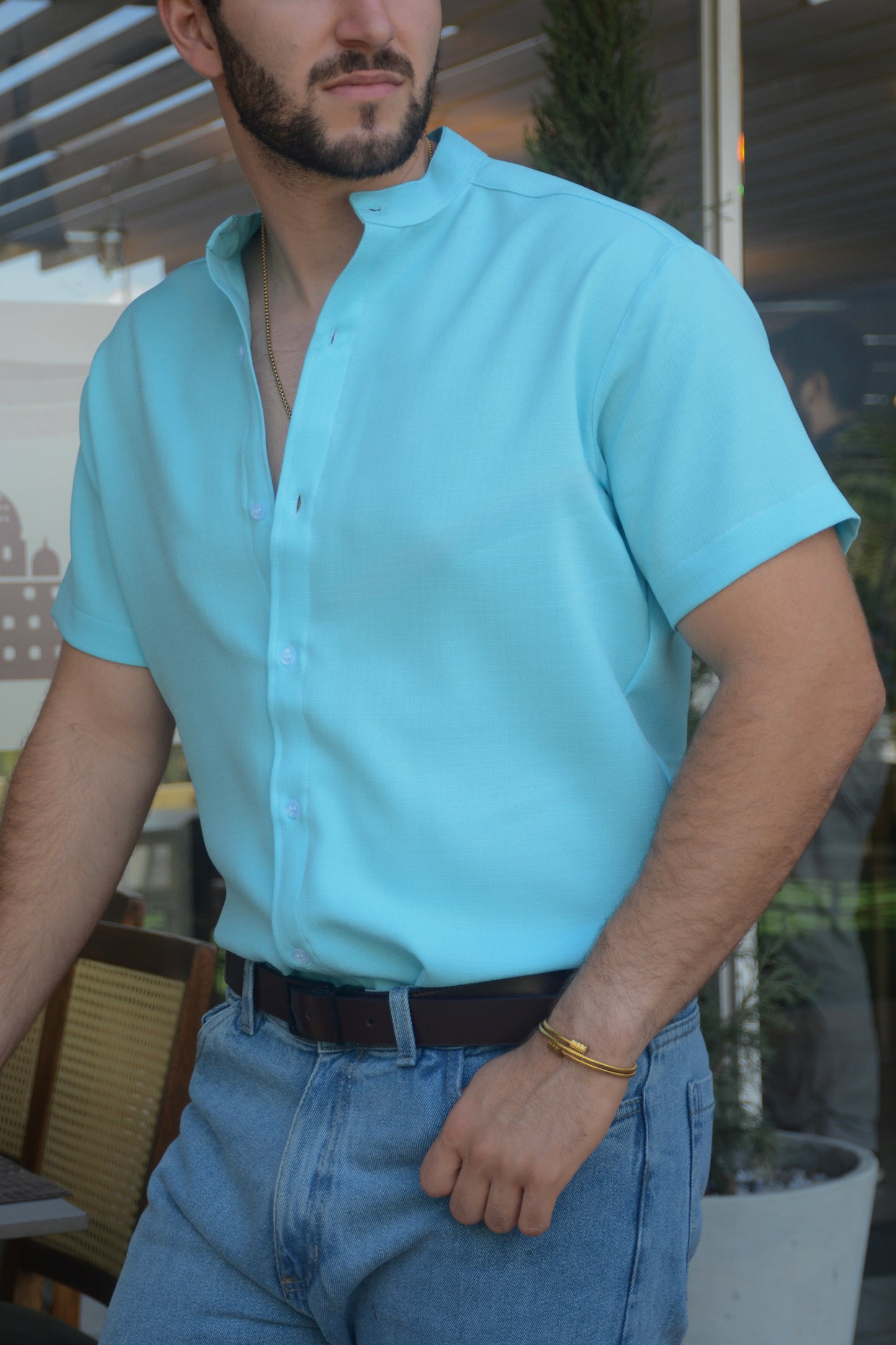 Camisa Aqua Light Lino