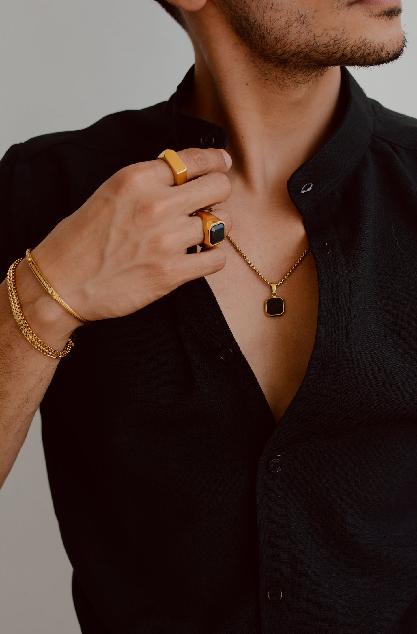 Anillo Black Stone | Colección GIO ACCESSORIES