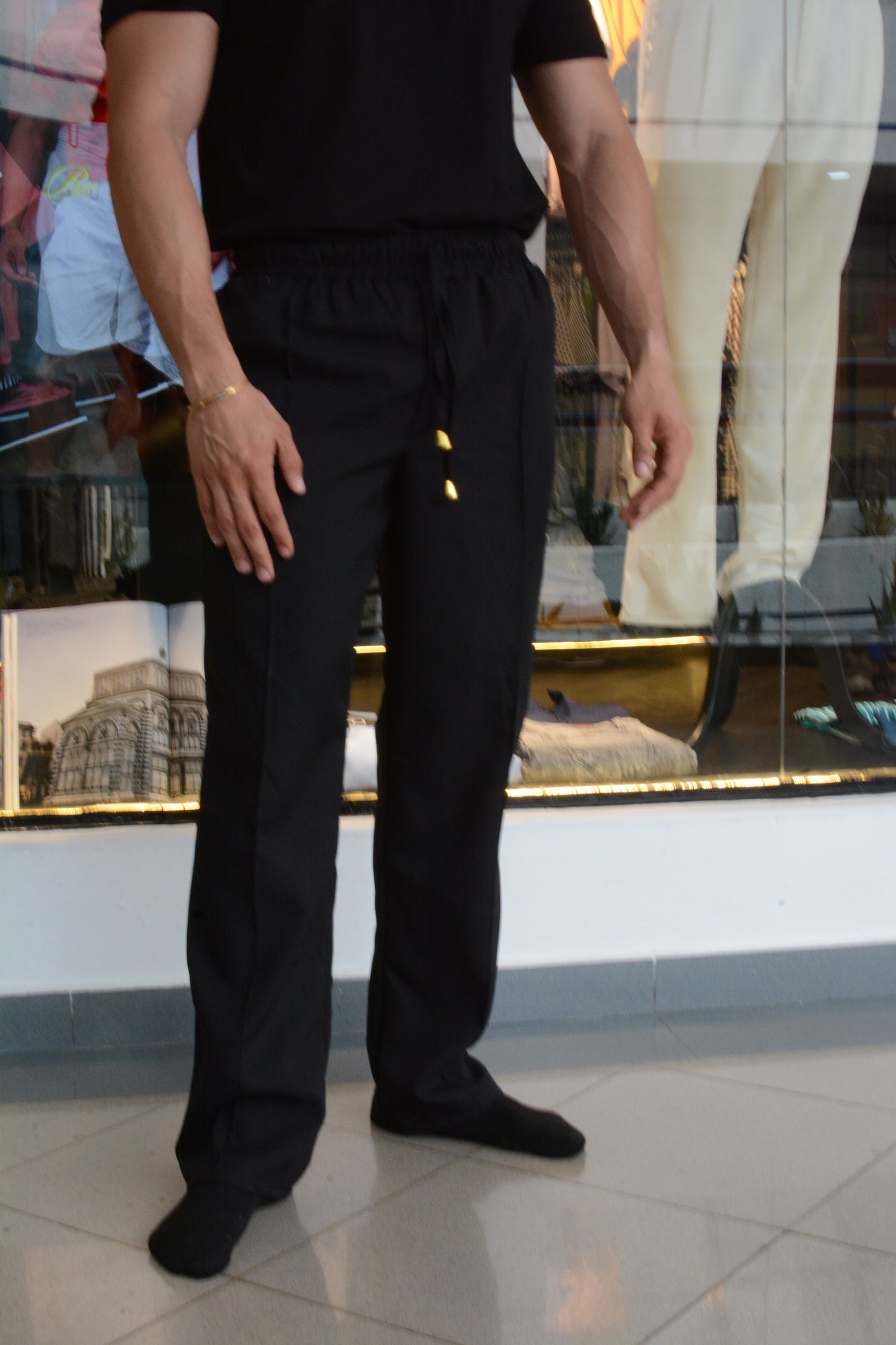 Pantalon Riviera Negro – Lino Italiano