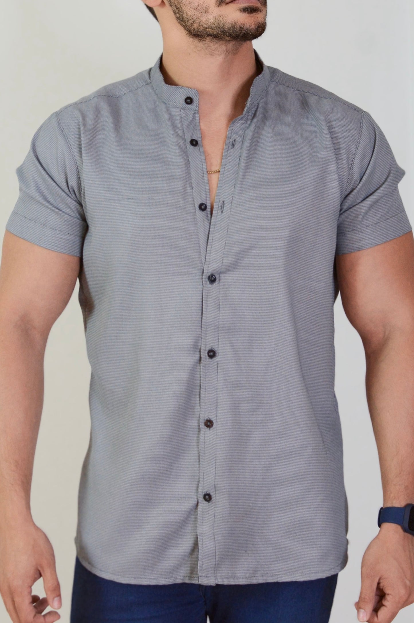 Camisa Gray Textured