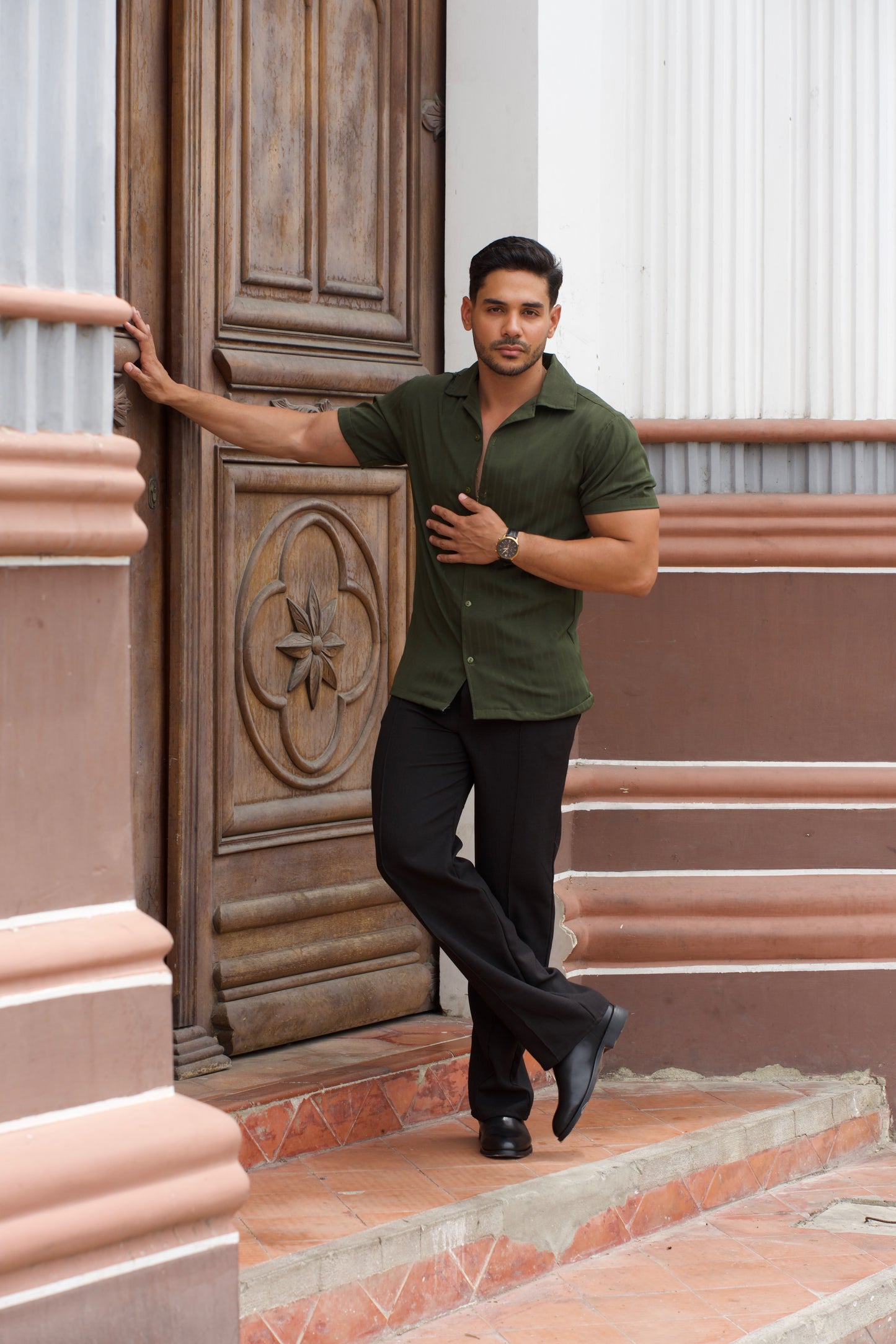 Pantalón Riviera Evoluzione | Lino Italiano (Negro)