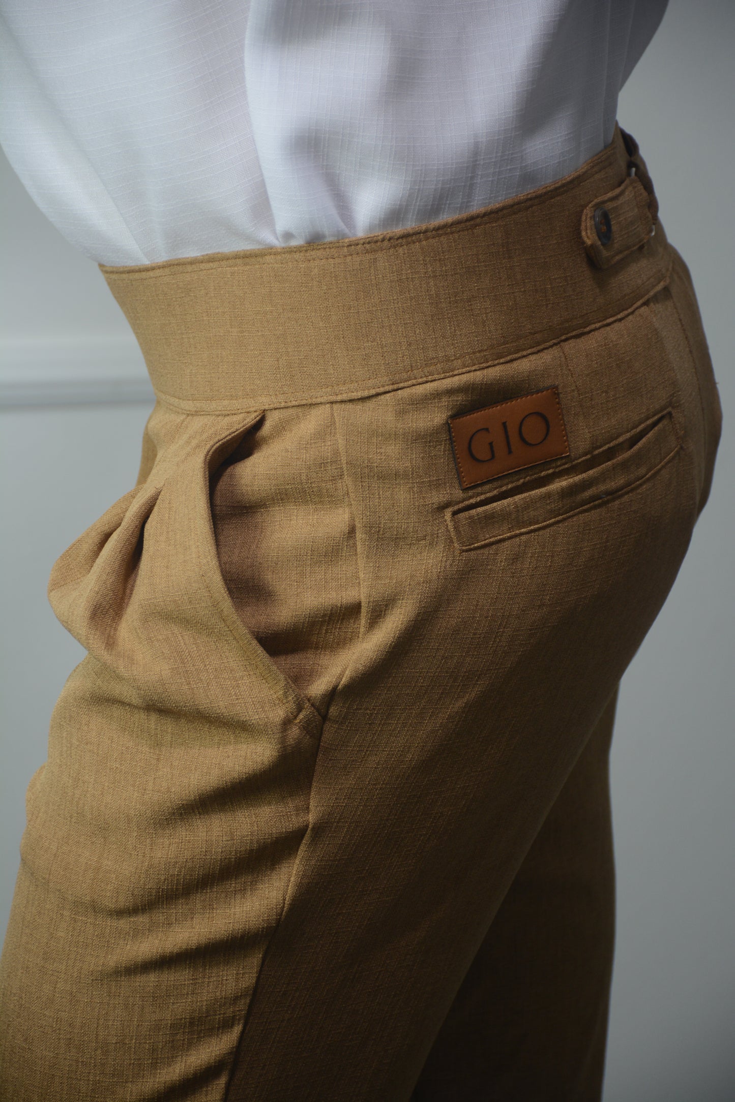 Pantalon Dark Brown Lino | Sprezzatura