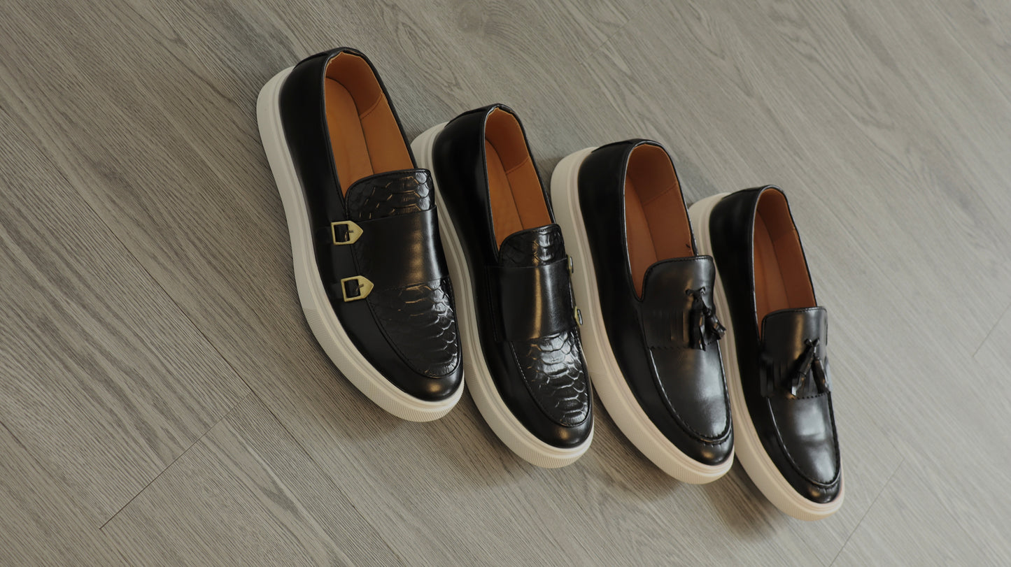Zapatos Midnight Crest Leather Sneakers