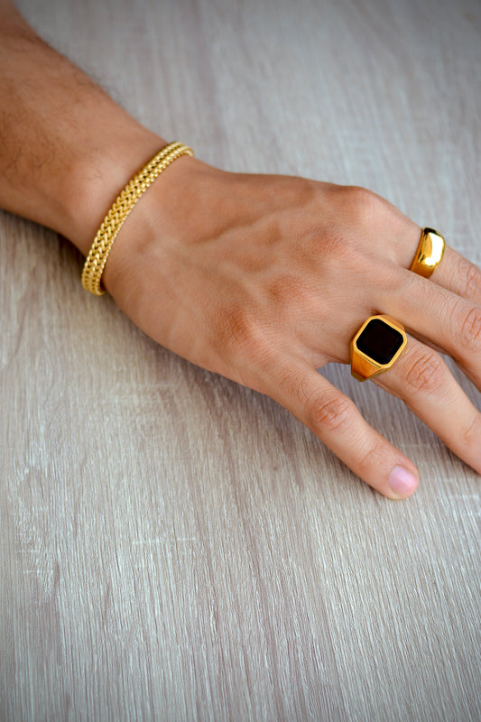 Anillo Black Stone | Colección GIO ACCESSORIES