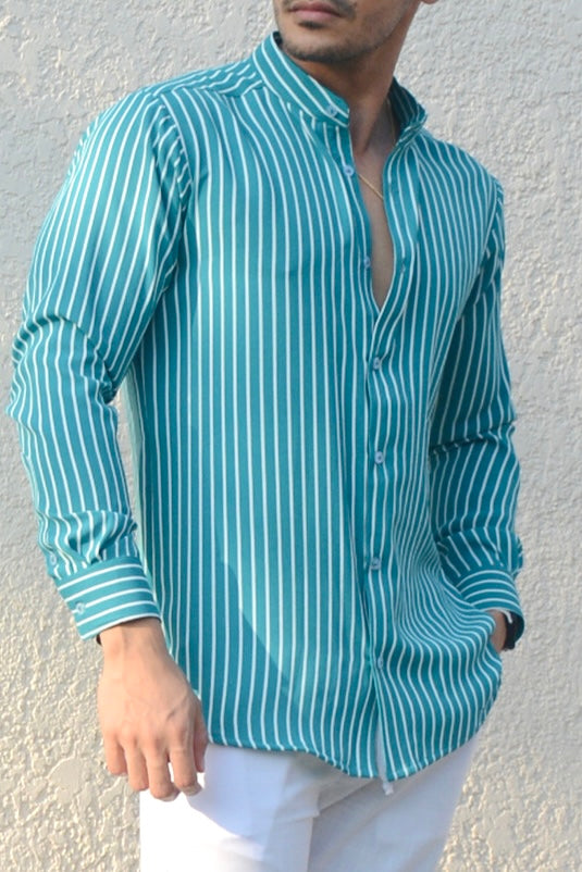 Camisa Aqua Stripes 2 M/L