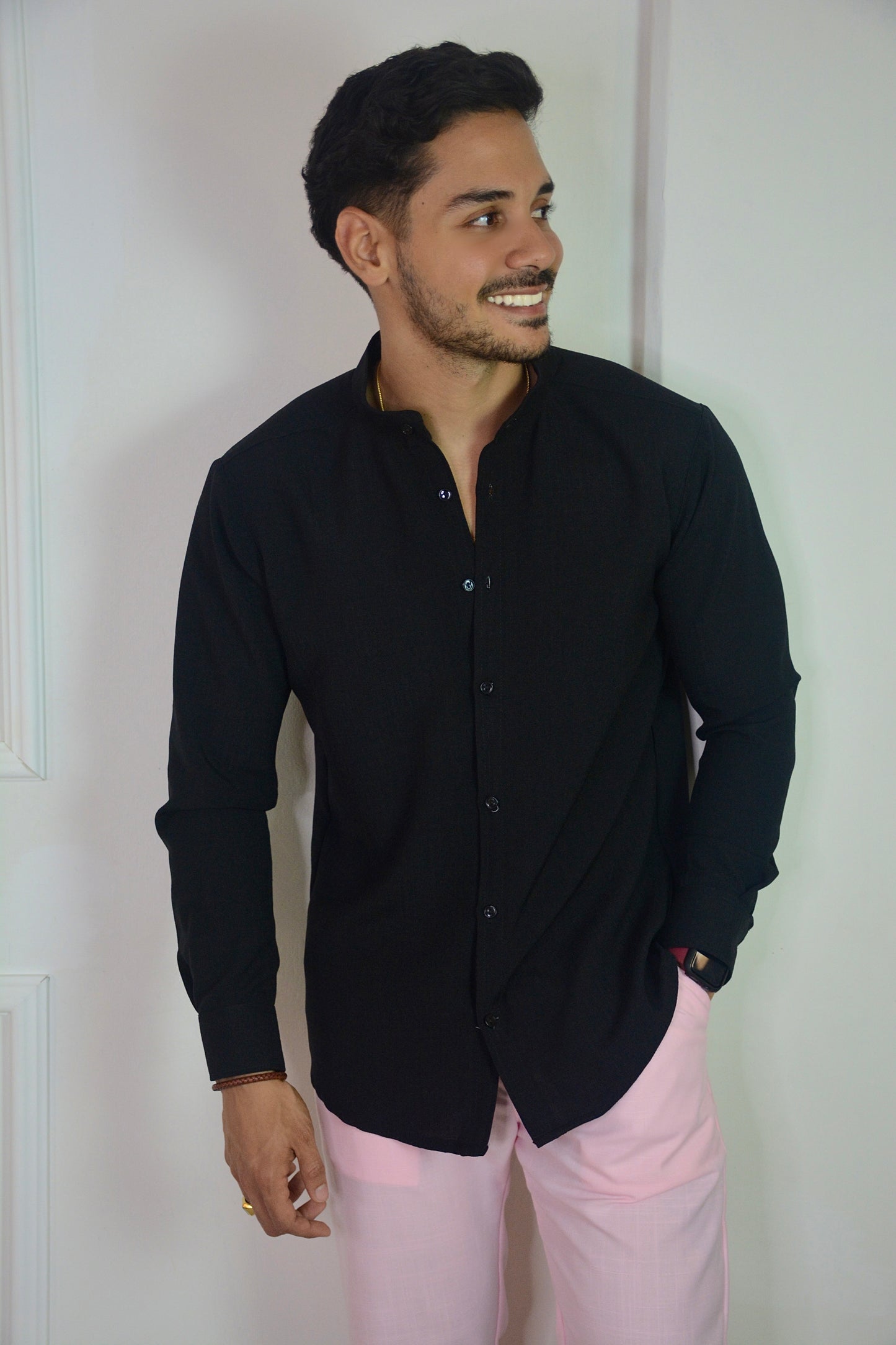 Camisa Black Lino M/L