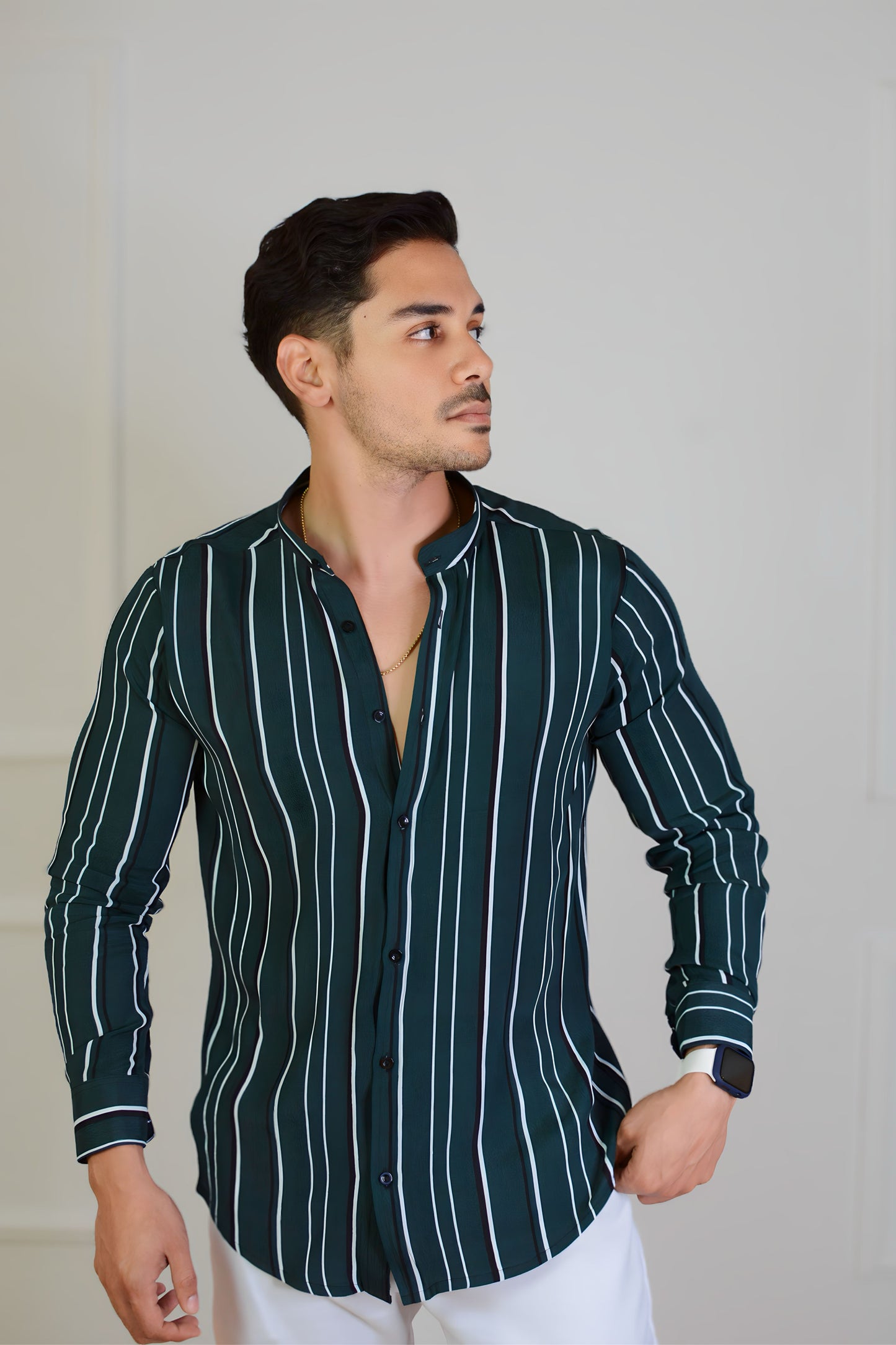 Camisa Green Stripes M/L