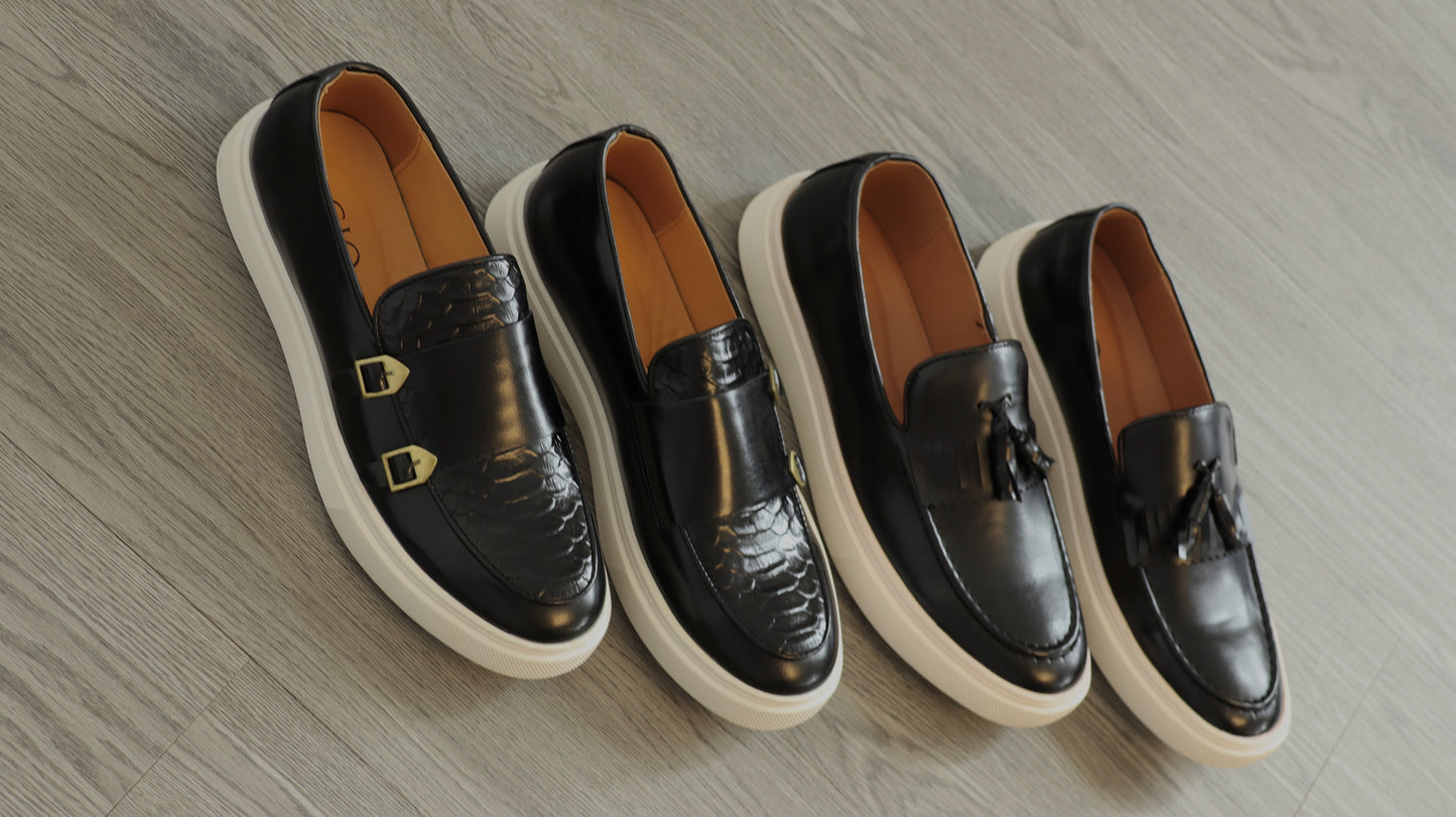 Zapato Midnight Tassel Crest Sneakers