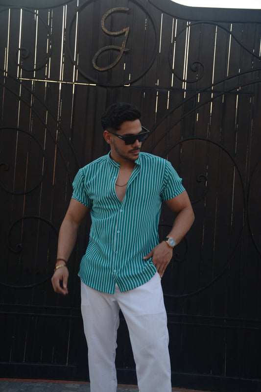 Camisa Aqua Stripes 2