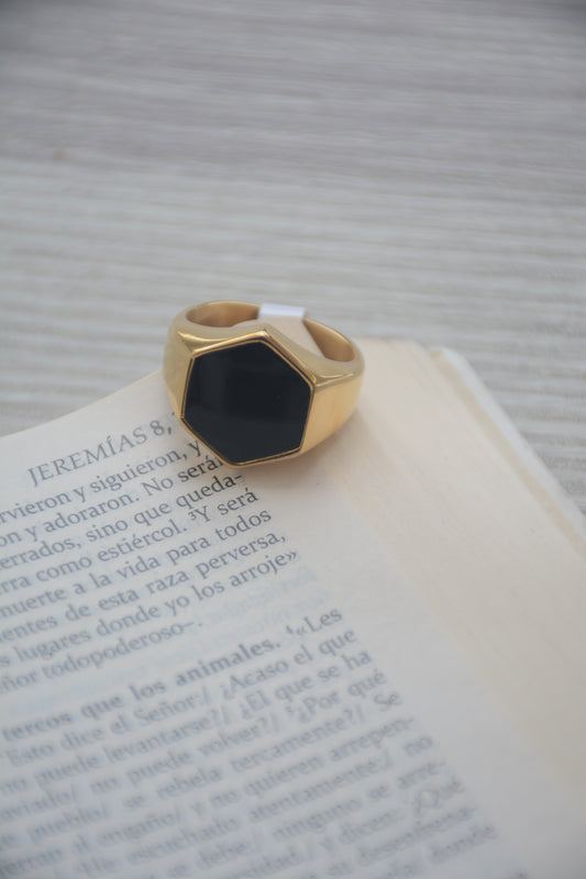 Anillo Black Stone Diamond