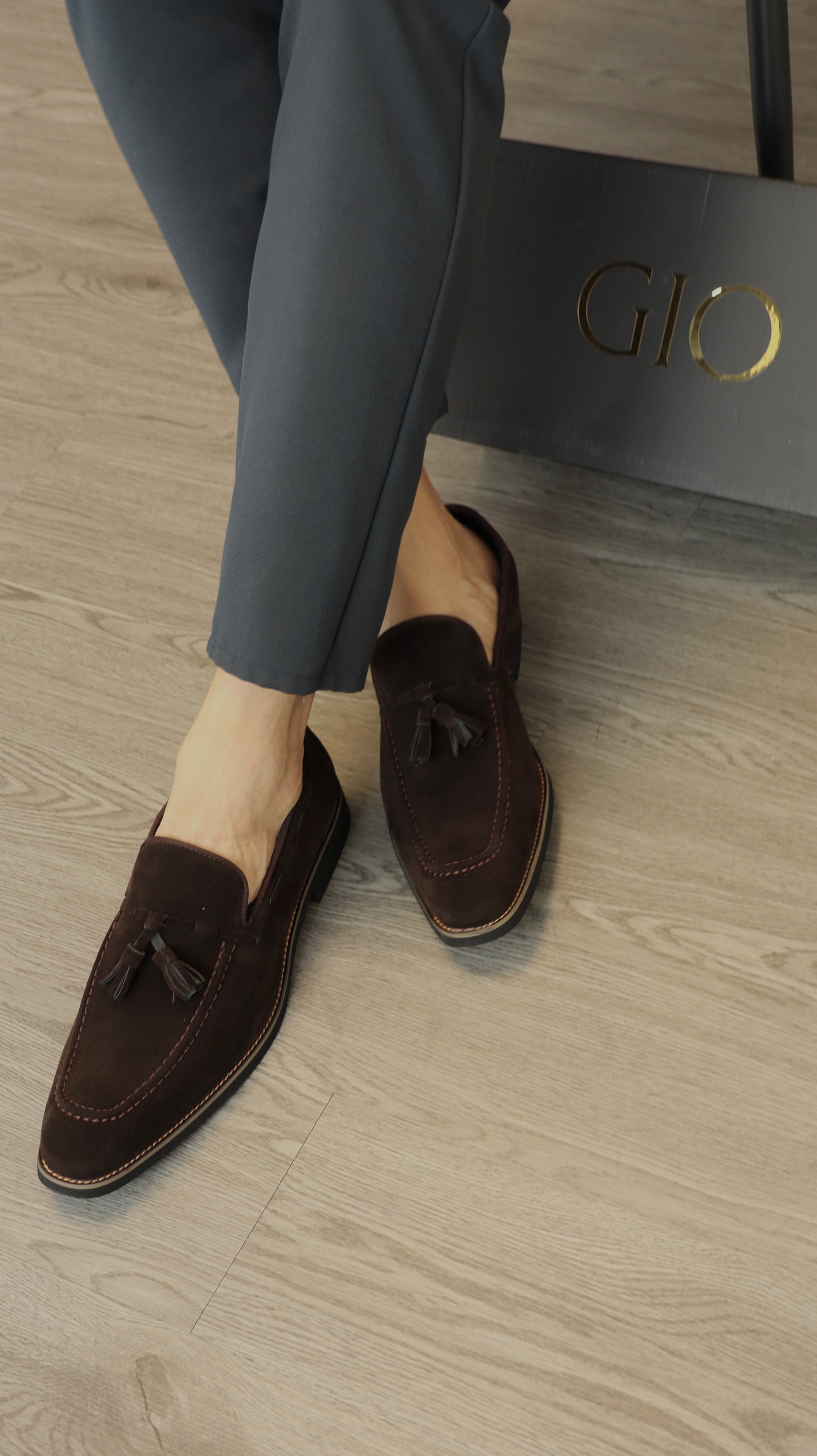 Zapato Imperial Oak Tassel Loafer (Café Oscuro)