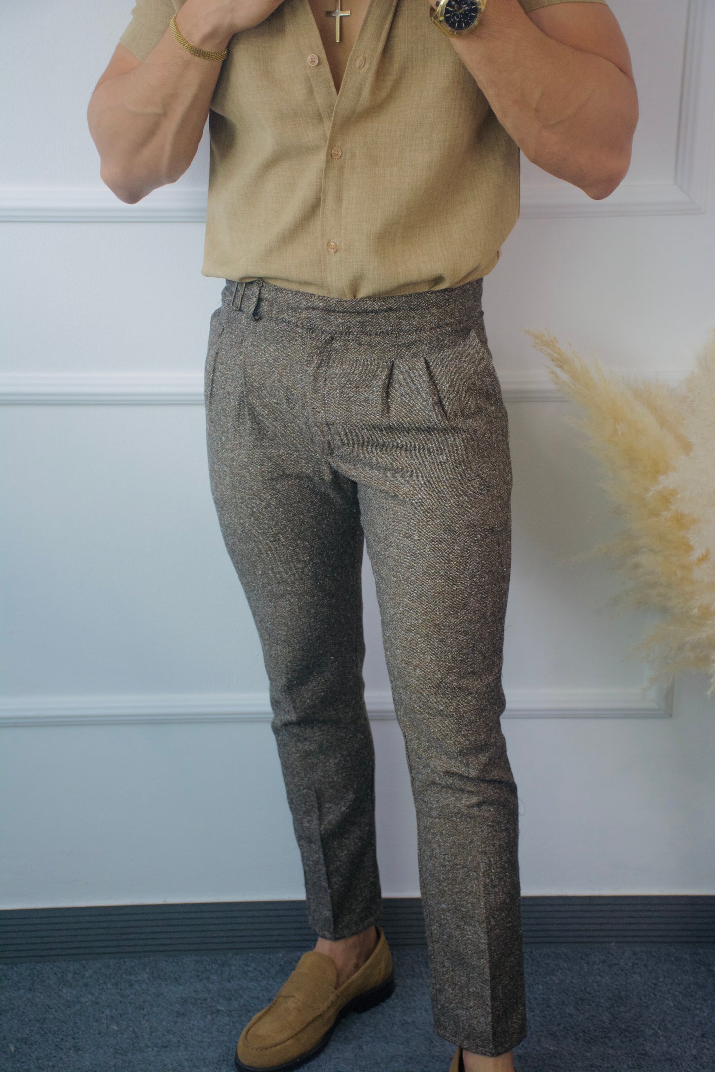 Pantalon Brown Tejido Italiano