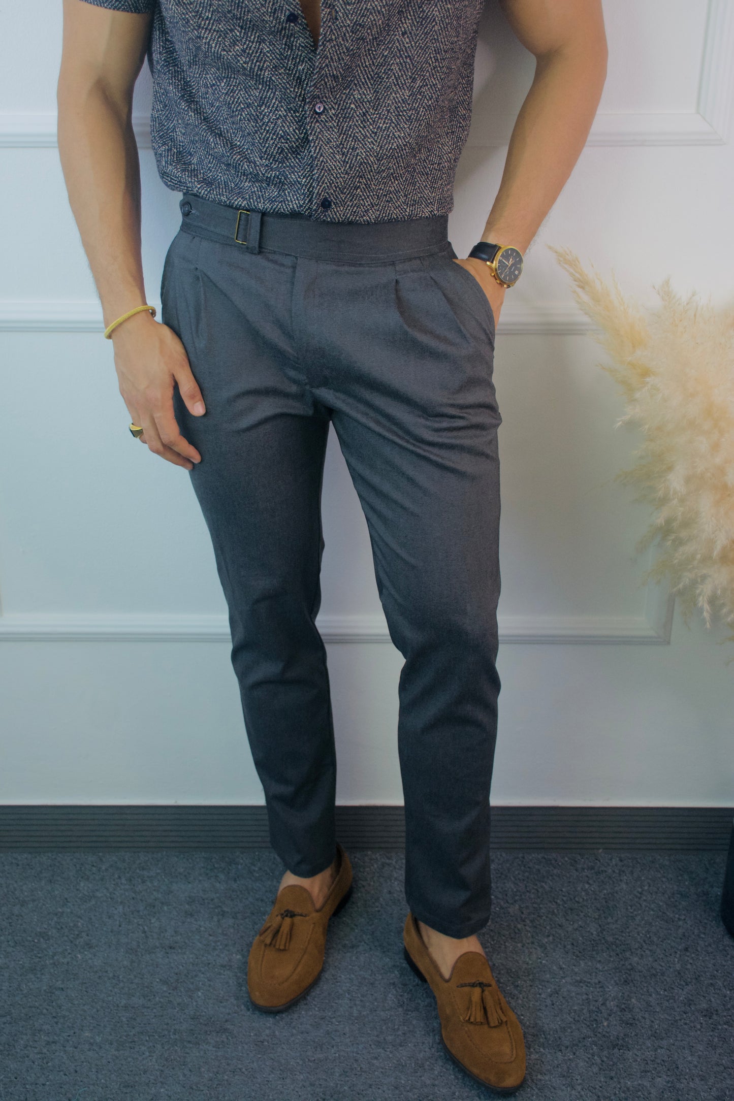 Pantalon Dark Gray Italian Version STRECH