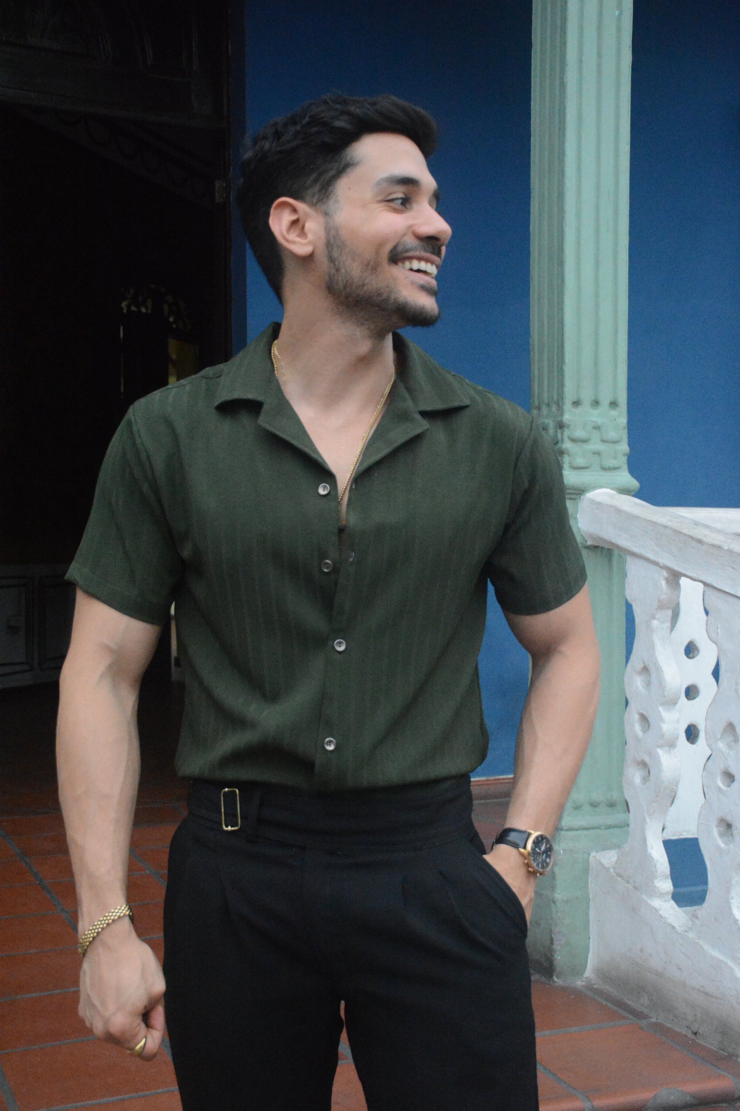 Camisa Alba – Verde Oliva