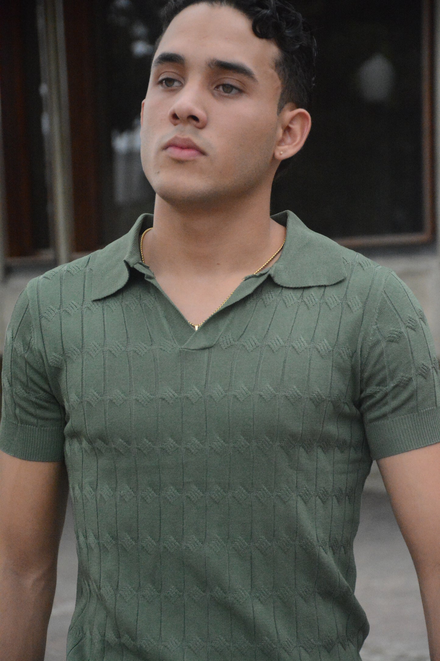 Polo “Linea Luxe Knit” – Emerald