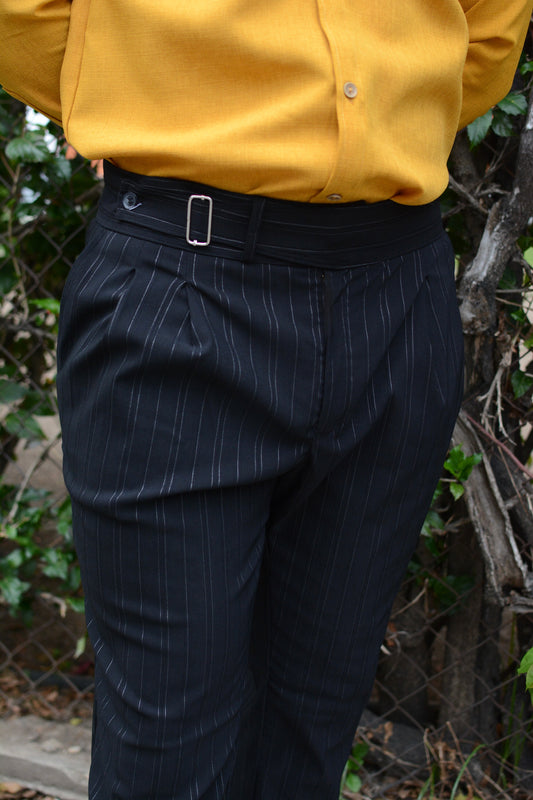 Pantalón Black Stripes Sastrería Italiana Strech