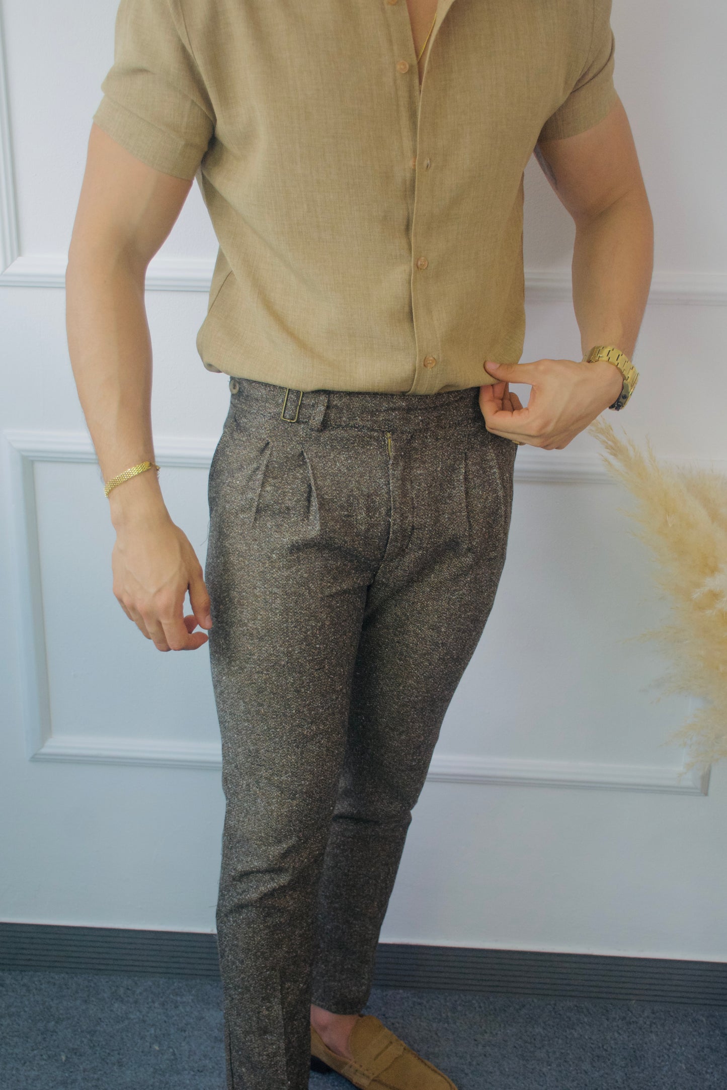 Pantalon Brown Tejido Italiano