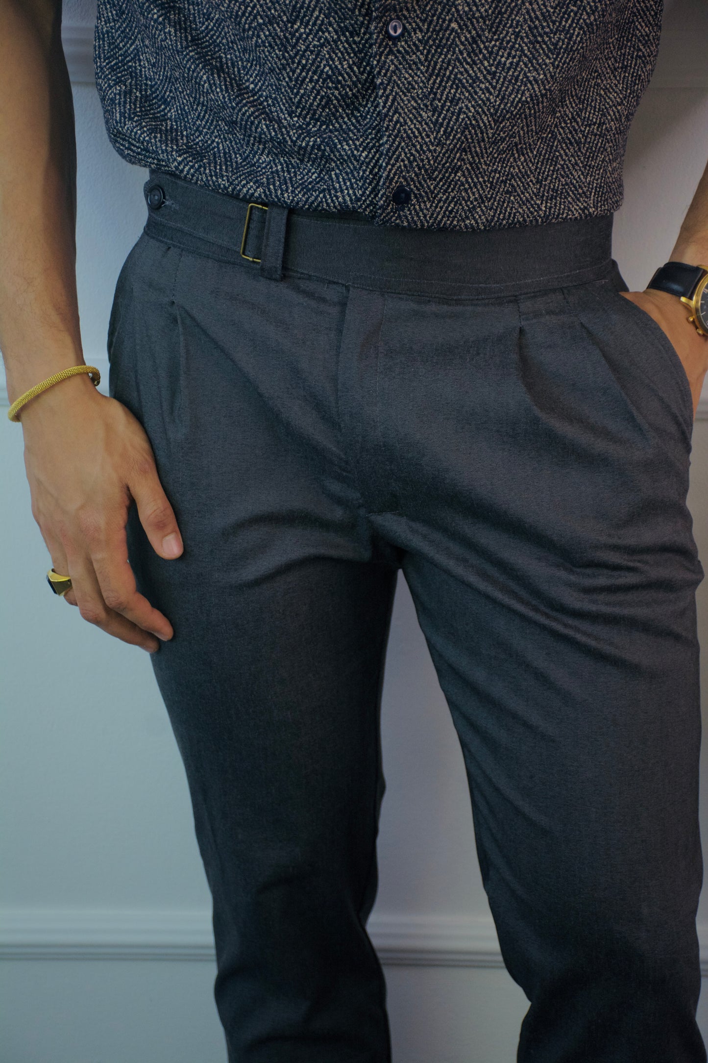 Pantalon Dark Gray Italian Version STRECH