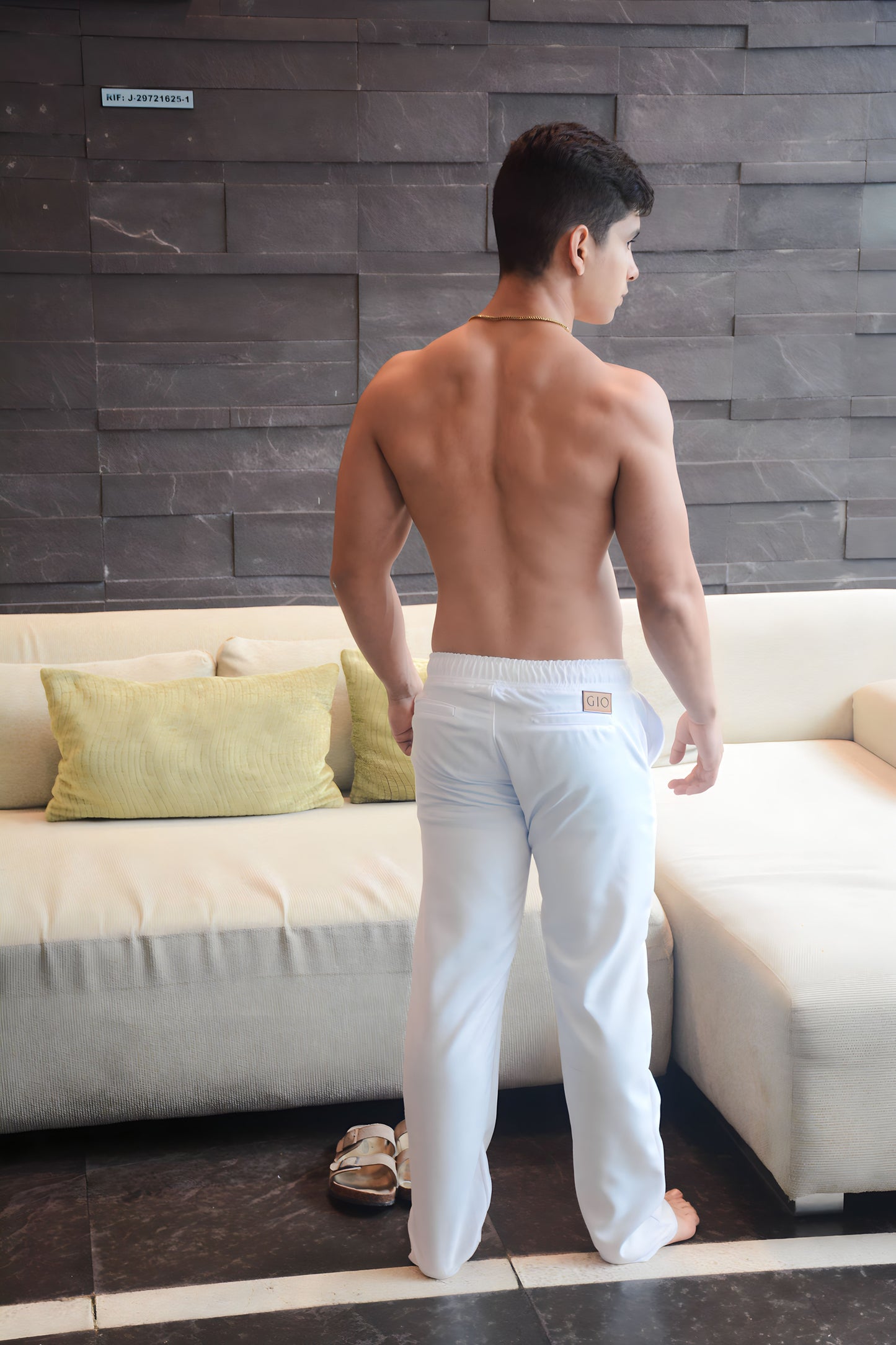 Pantalon Lino White