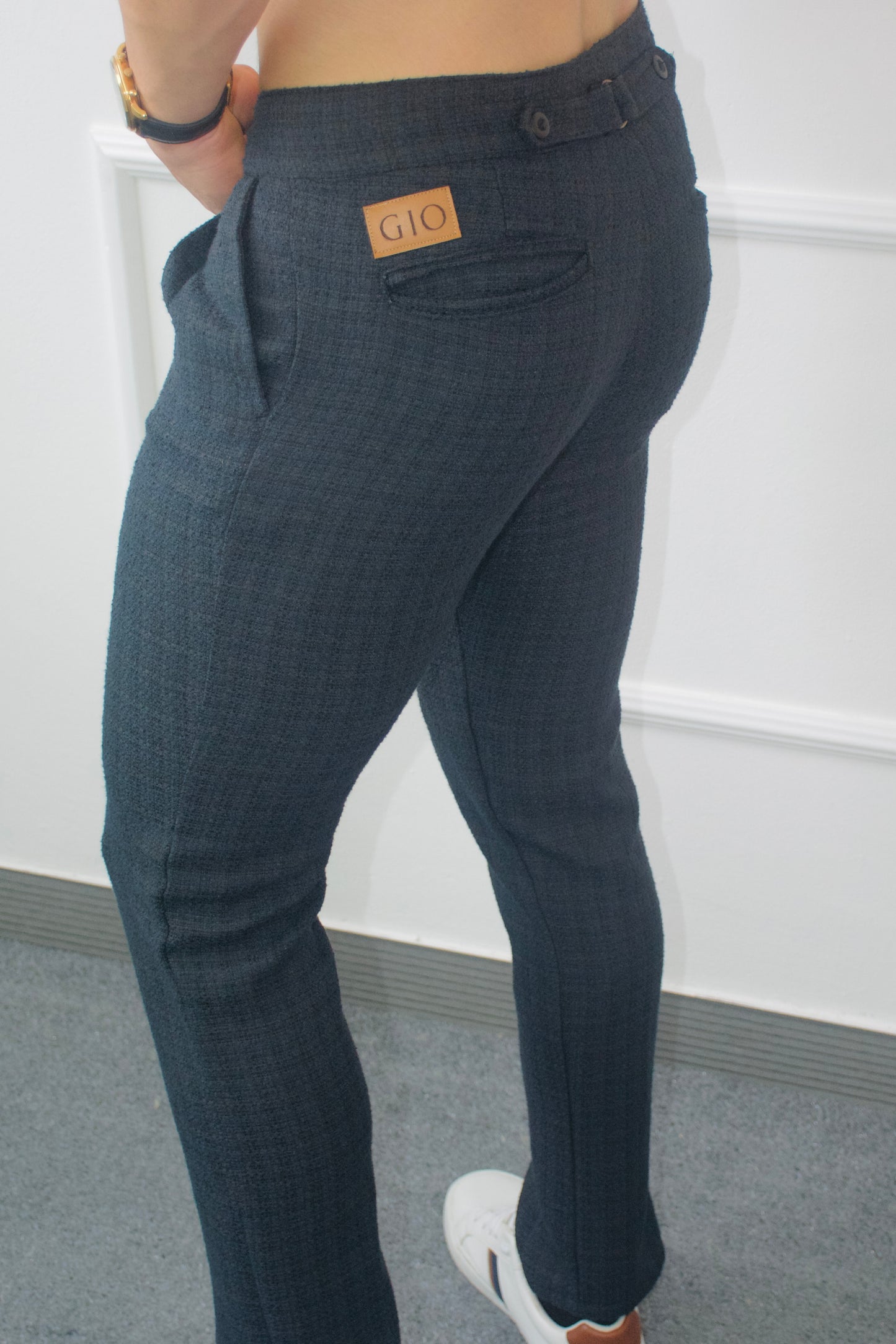 Pantalon Azul Tejido Italiano