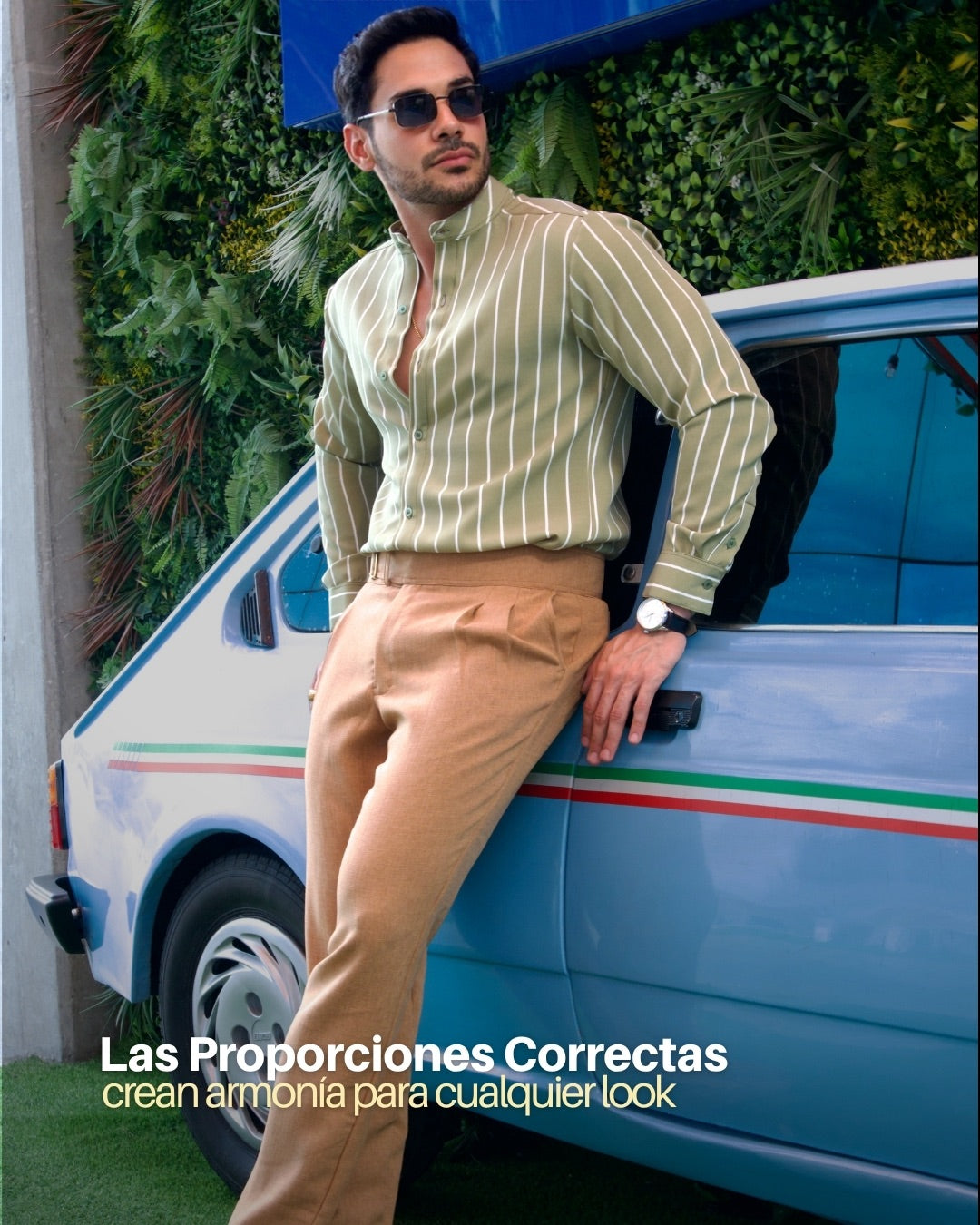 Camisa Green Stripes Mao M/L | Sprezzatura